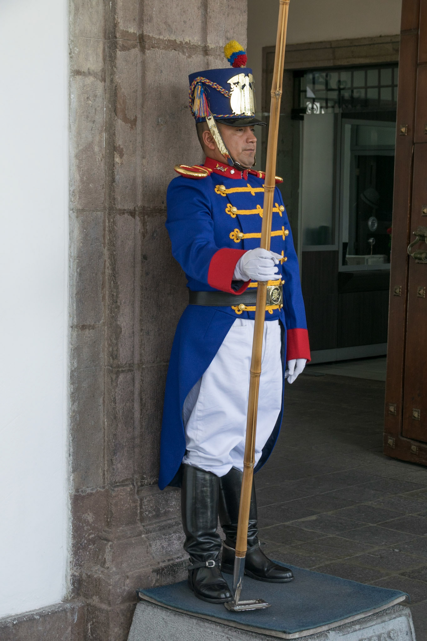 Guard, Palacio de Gobierno, Quito, Ecuador, 2018