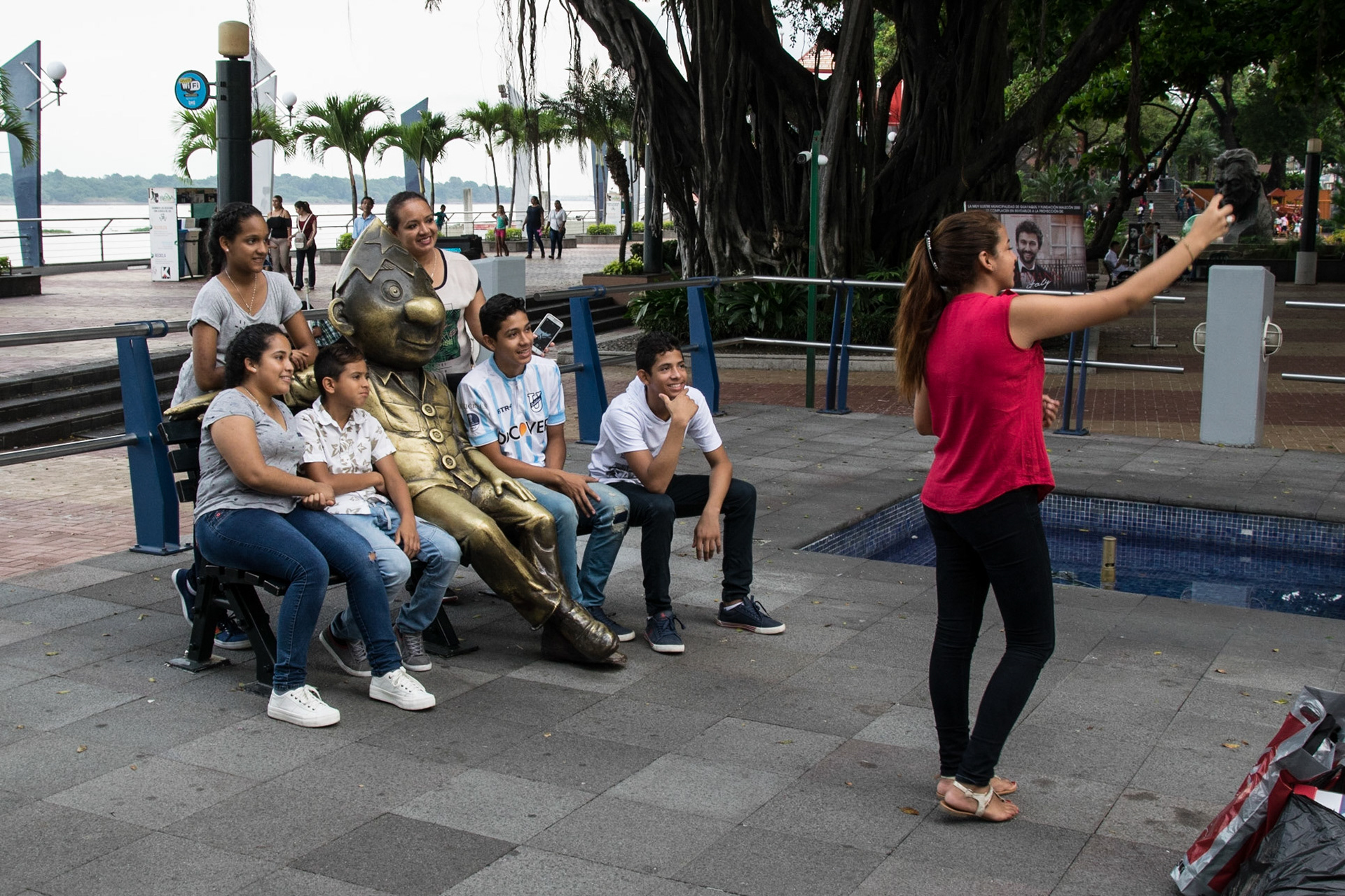 Taking a selfie, Guayaquil, Ecuador