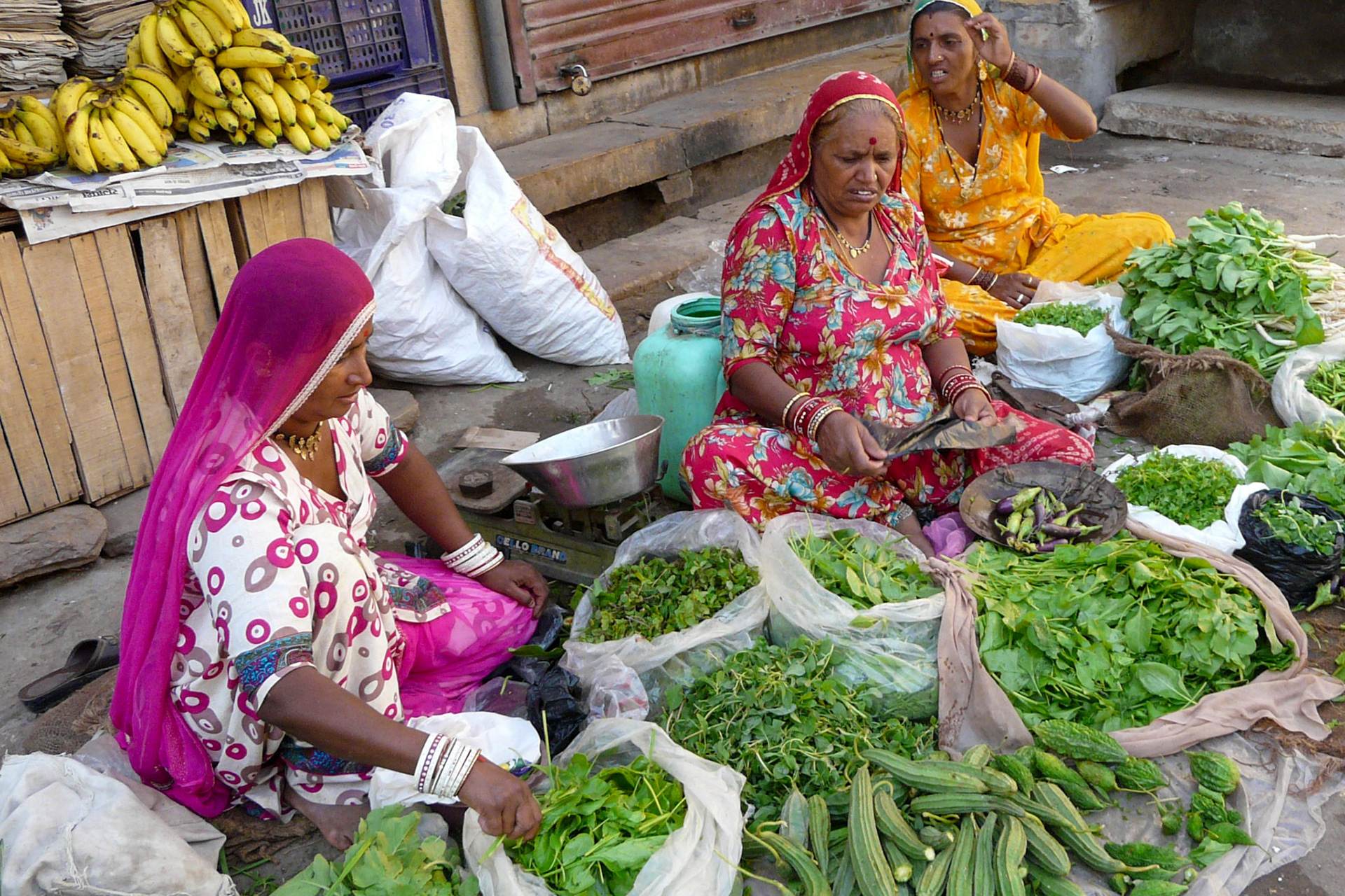 Vegetable sellers, Jaisalmer, India