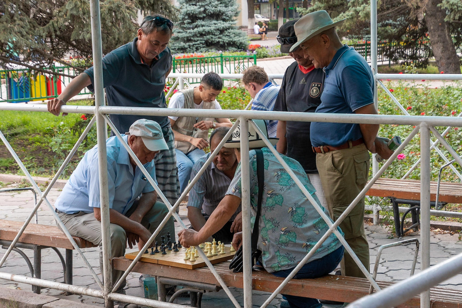 Chess players, Bishkek, Kyrgyzstan