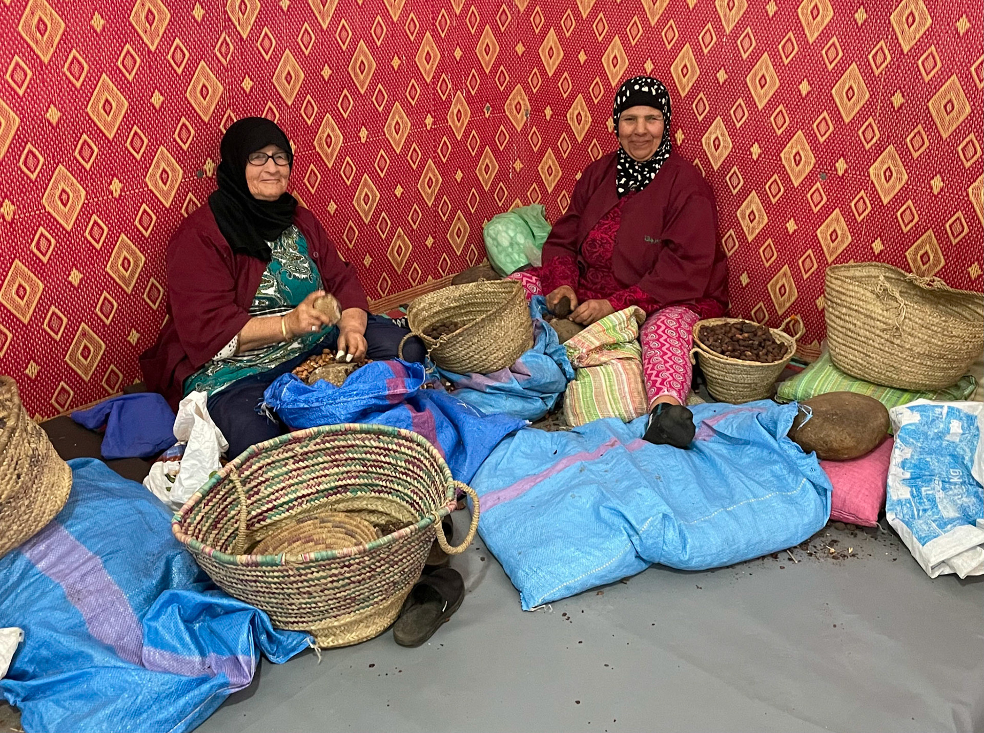 Women's Argan Oil cooperative, en route to Essaouira, Morocco