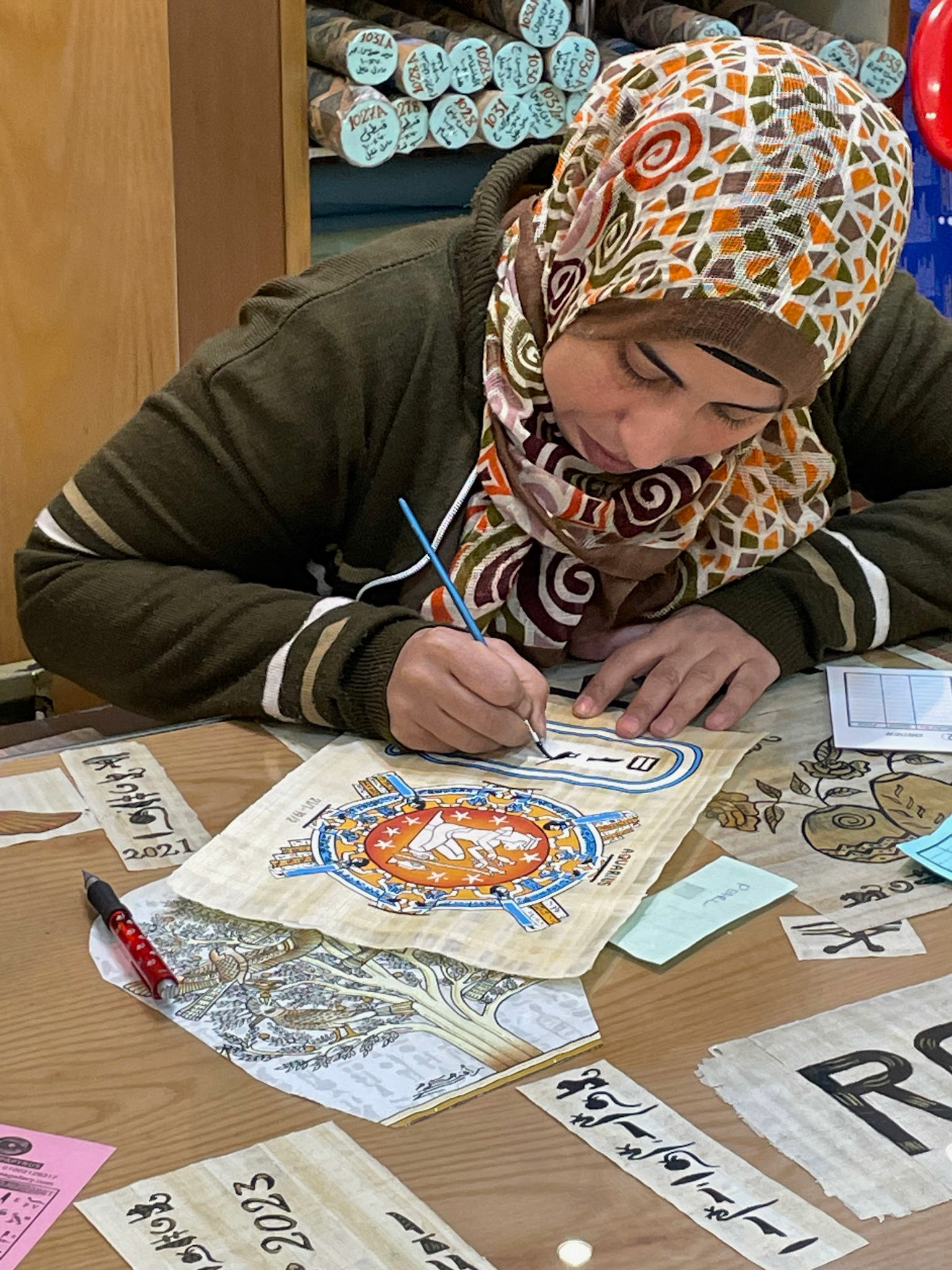 Artist, Papyrus Workshop, Luxor