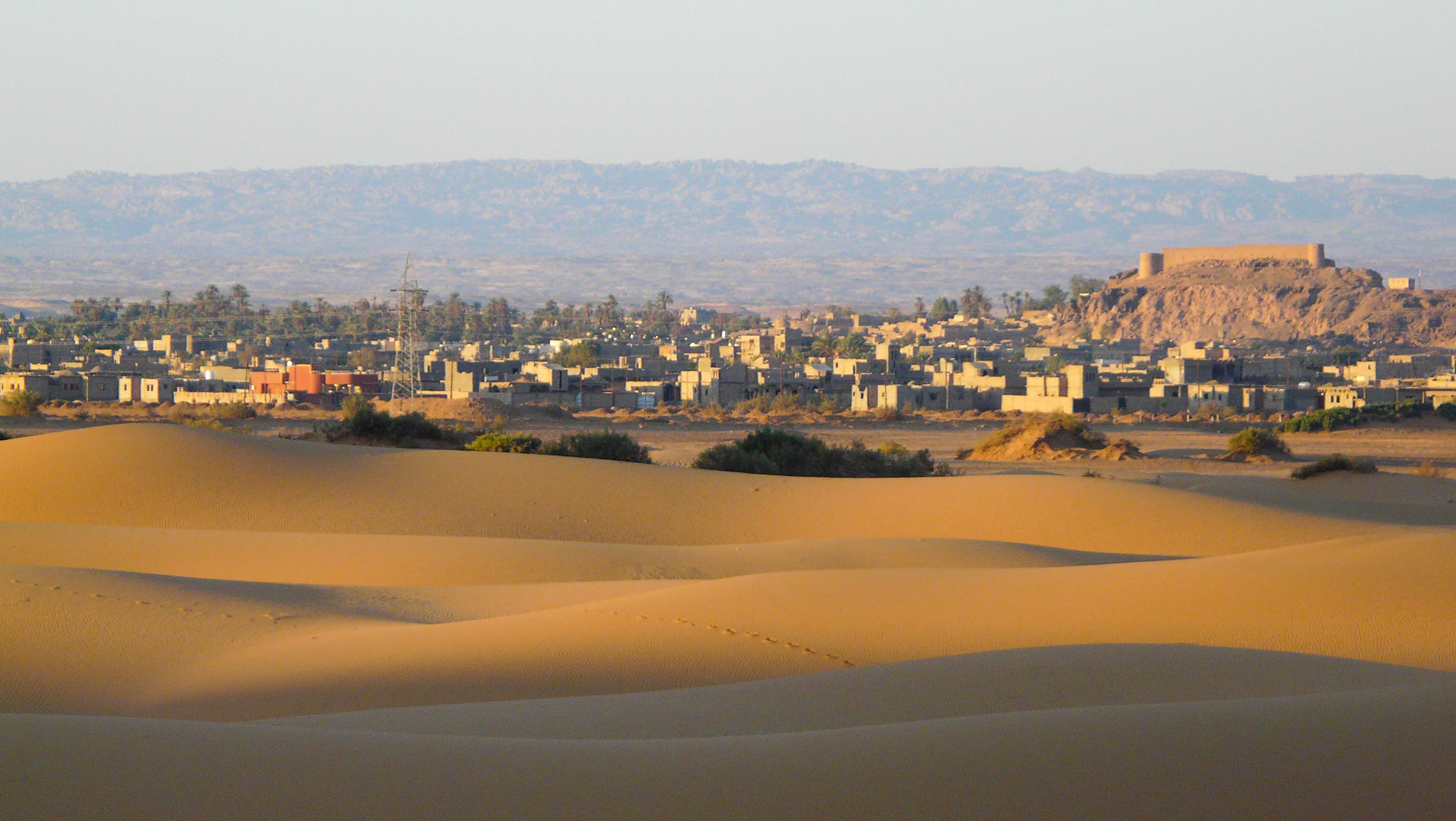 View from Camp 1 towards town, Ghat