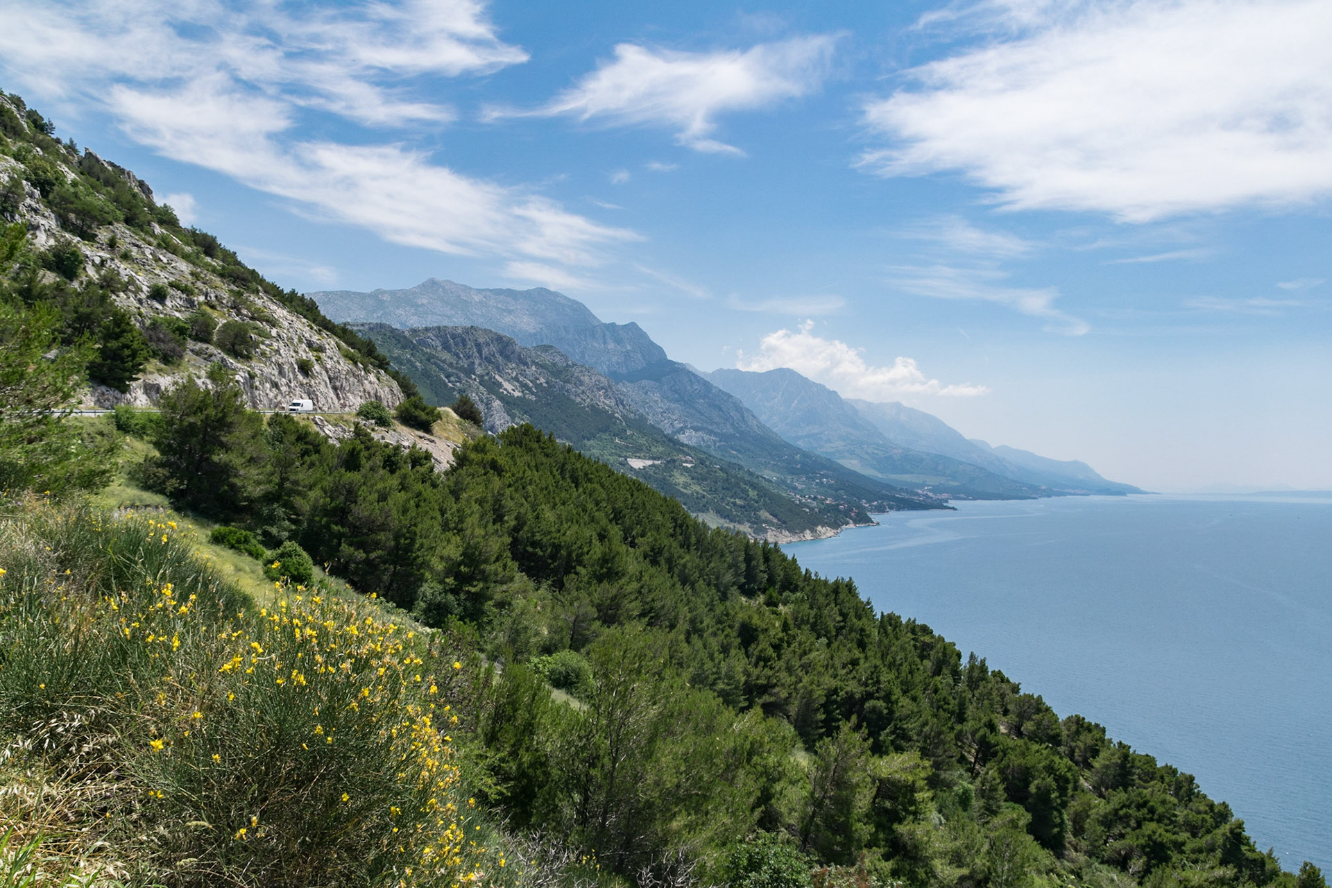 Coastal view, enroute to Dubrovnik, Croatia