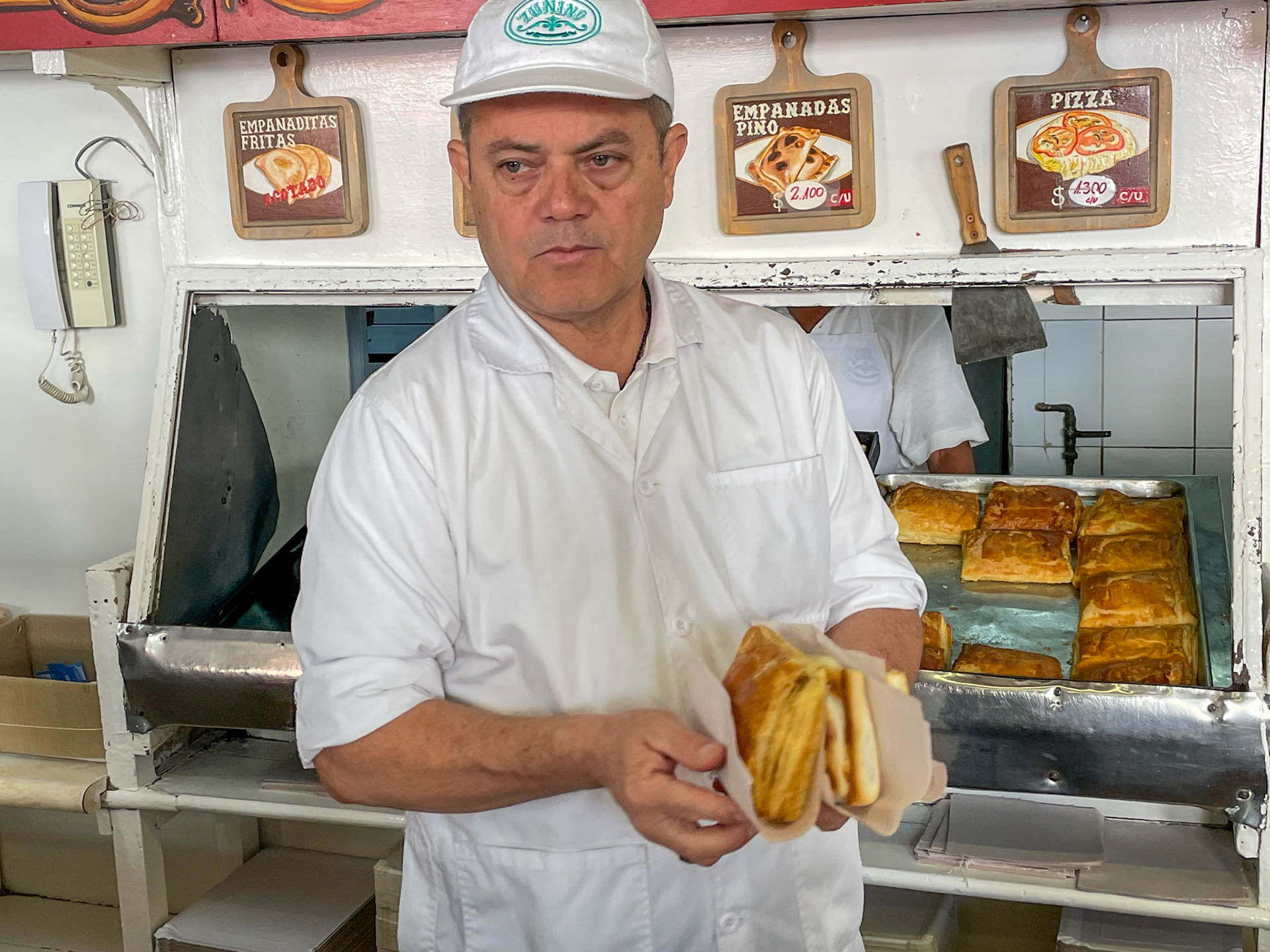 Empanada shop, Santiago, Chile