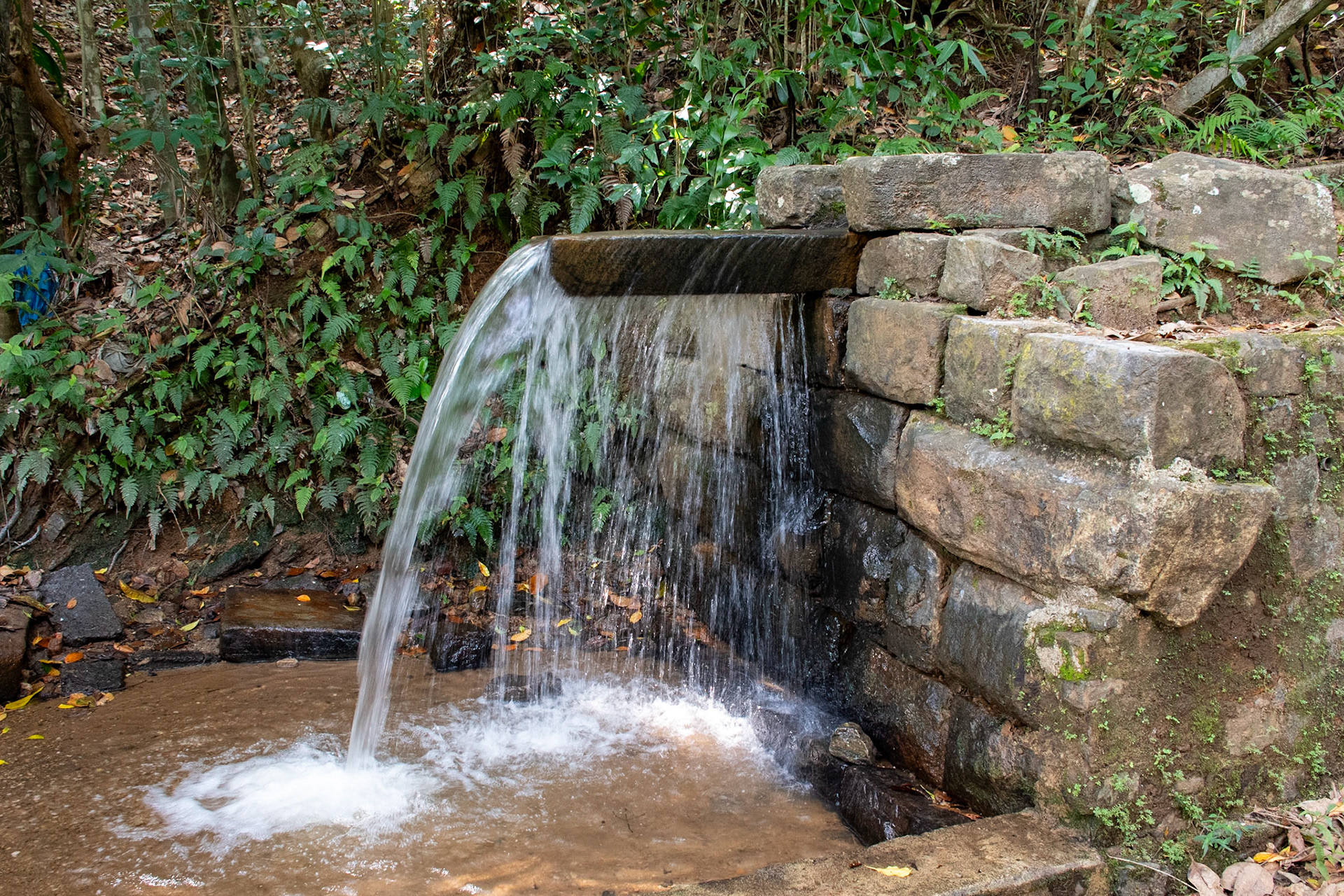 Communal shower, Narampanawa, Digana