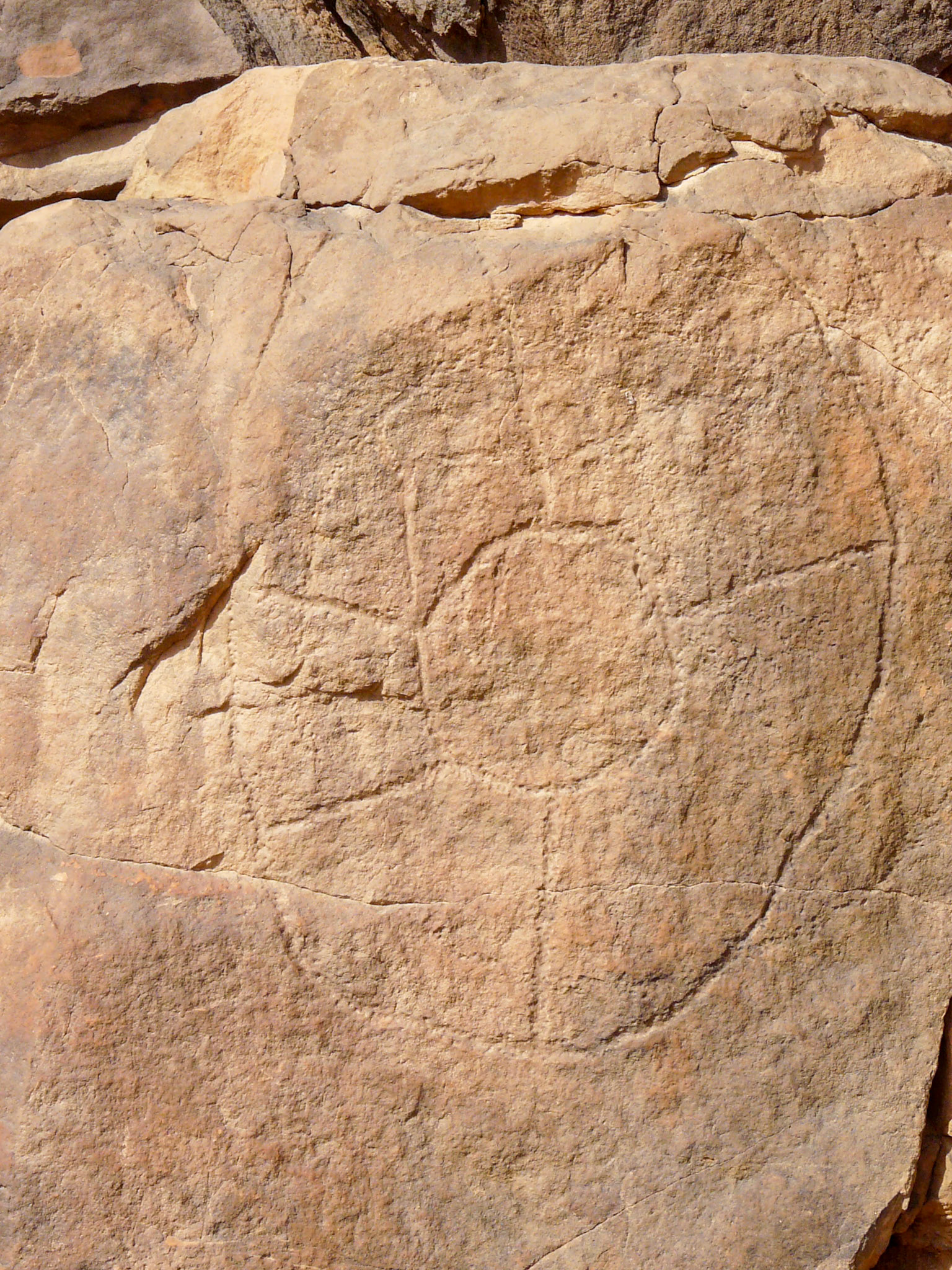 Carving of a possible livestock enclosure, Wadi Methkandoush