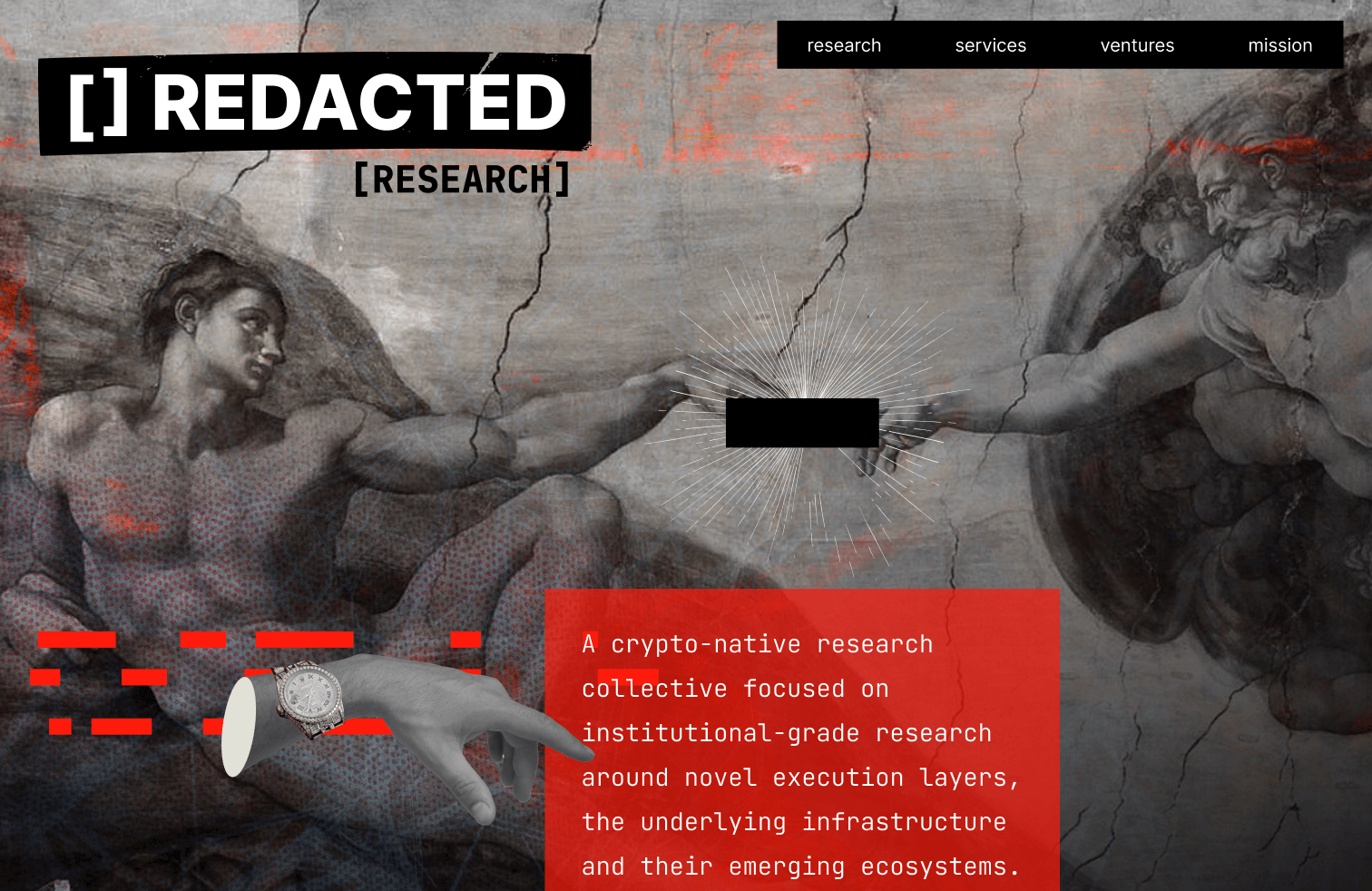 Hero Image for web3 Research Collective (incl Logo design)