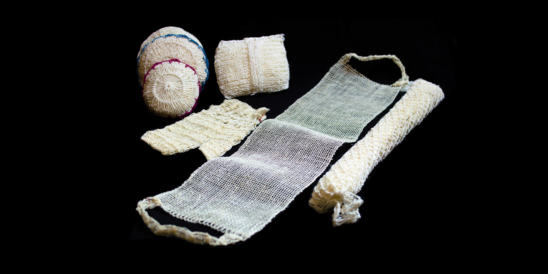 Set de limpieza personal hecho de ixtle