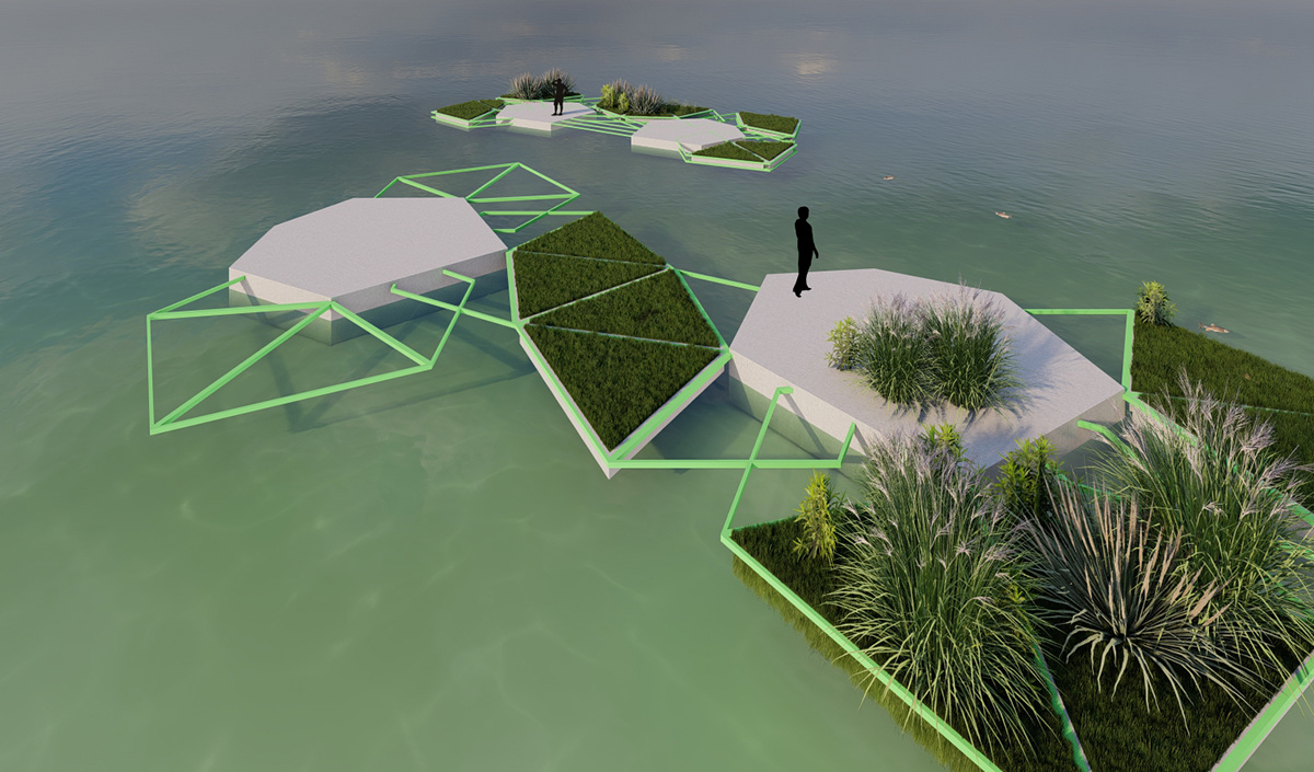 thread collective BlueBlocks Floating Gardens