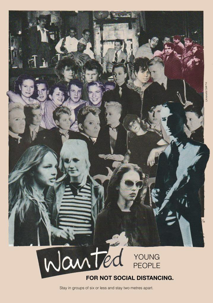 'Wanted, Young People', Collage