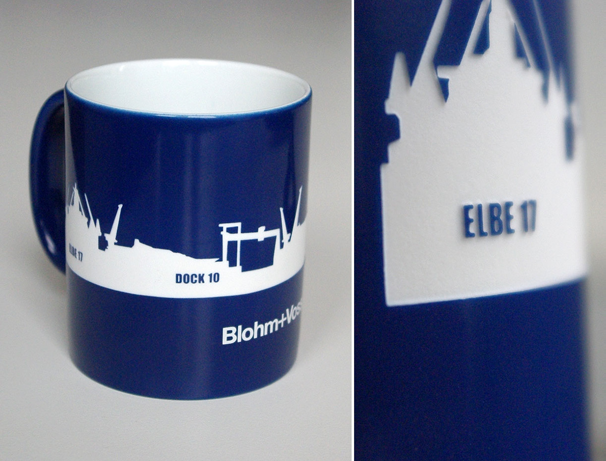 Blohm+Voss B.V. & Co. KG // Kaffebecher mit Skyline