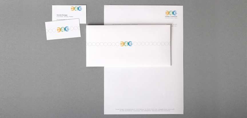 c4e Cornela Vieregge // Logo & Office-Ausstattung
