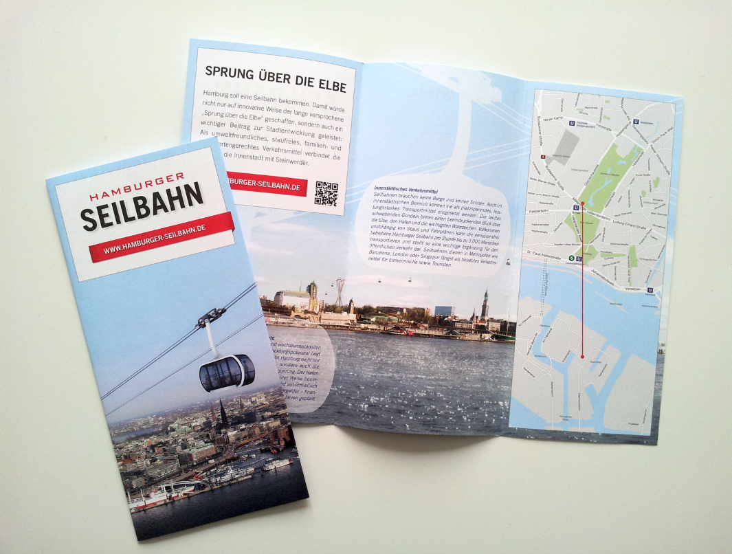 Hamburger Seilbahn // Bürgerbegehren Flyer