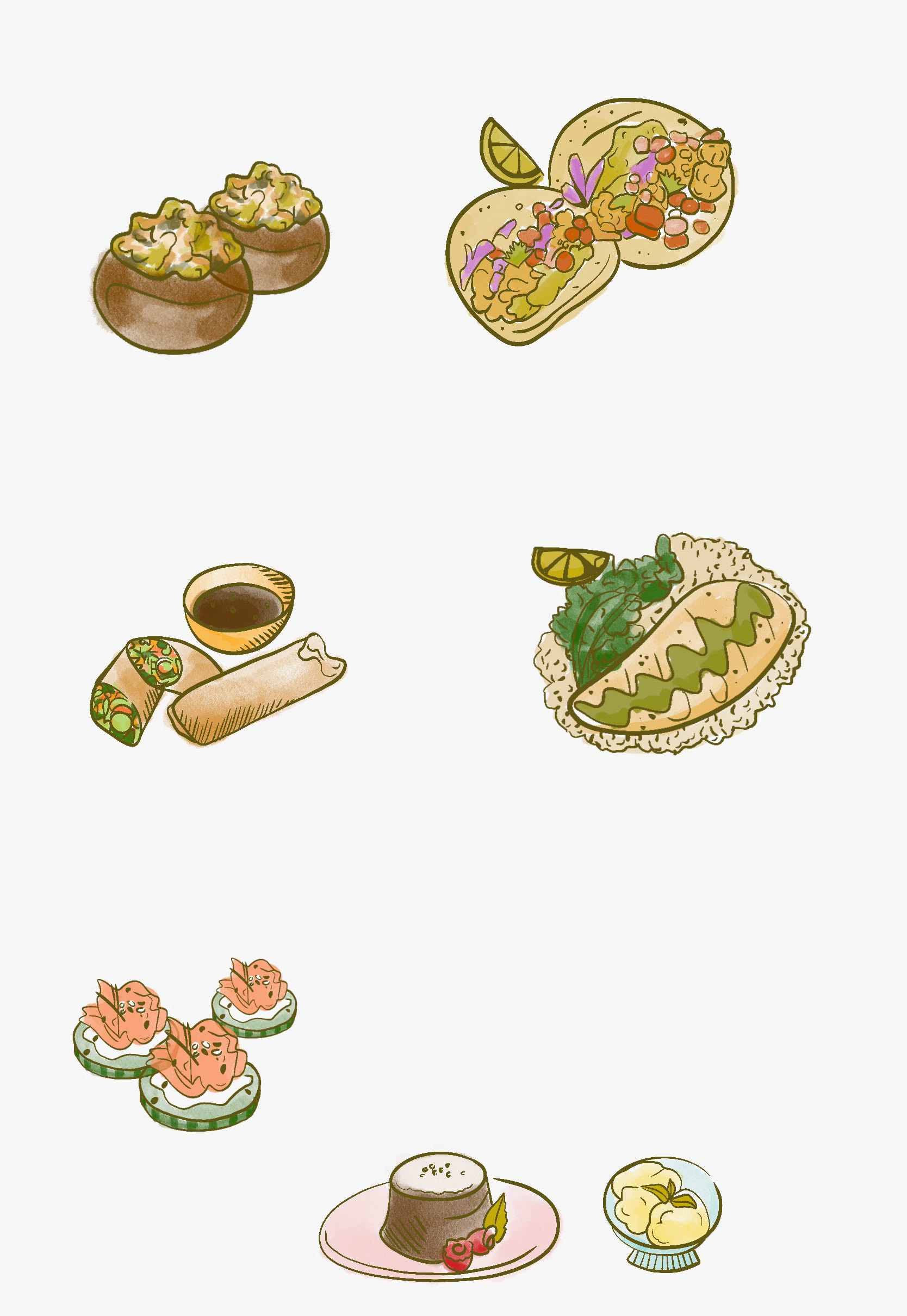 Food illustrations