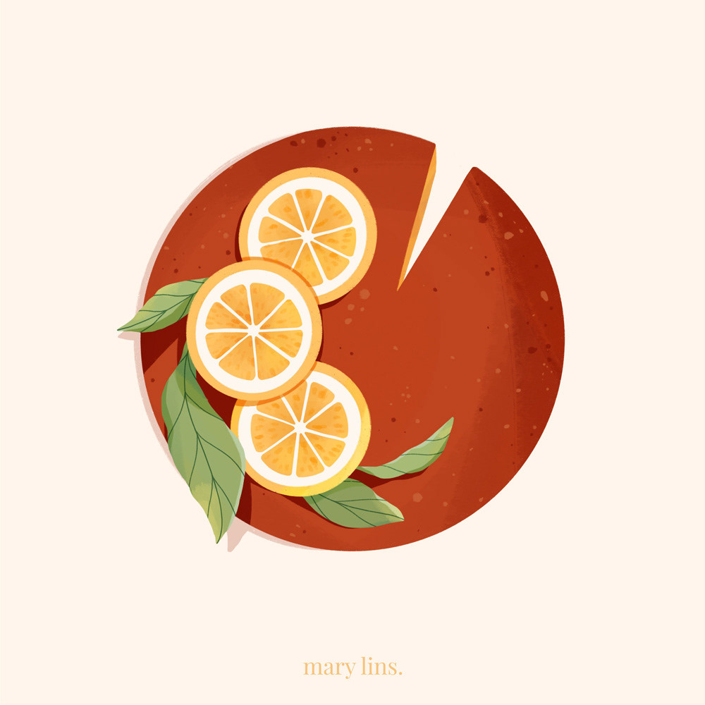 O for Orange Cake