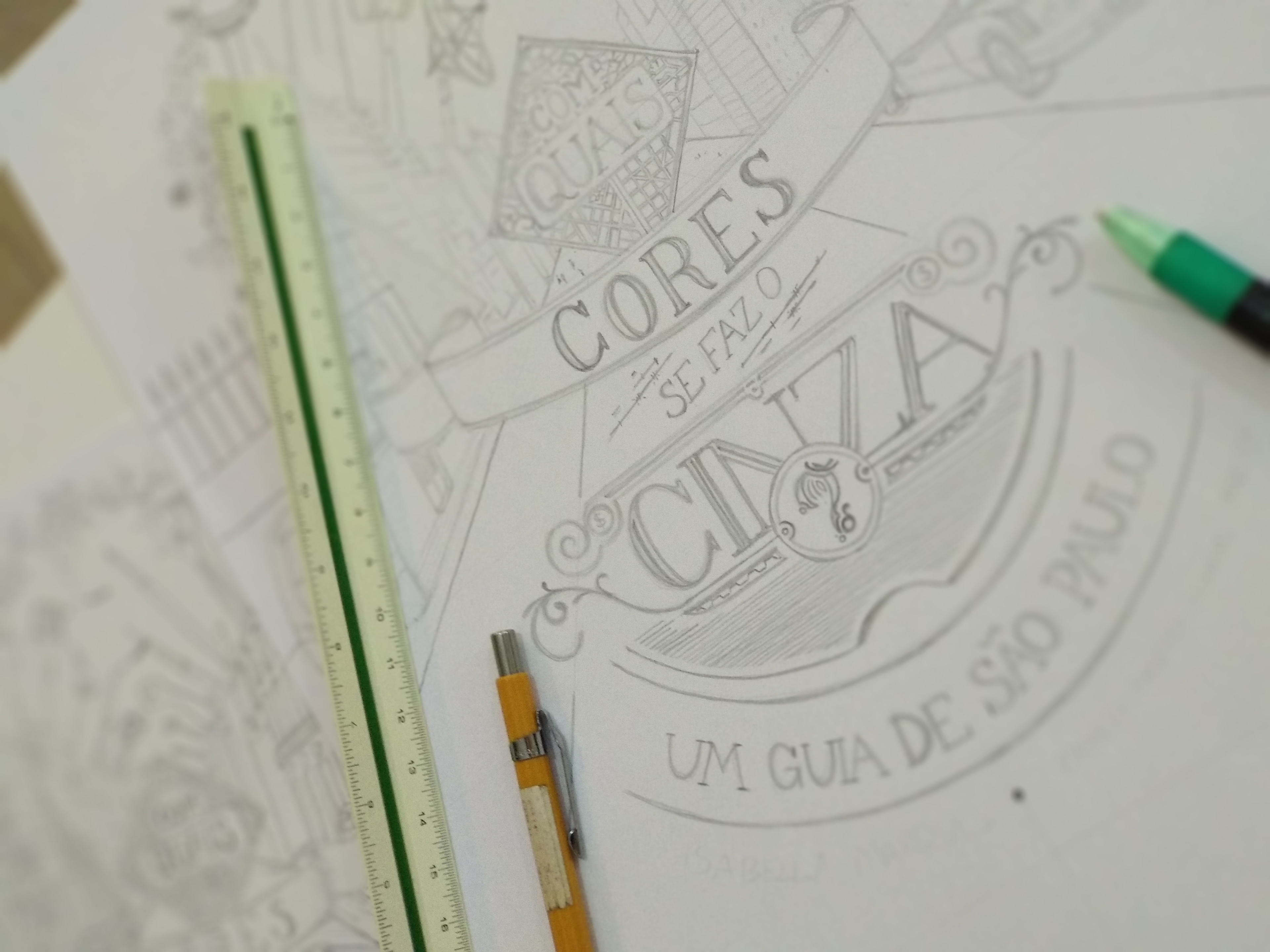 Esboço da capa.