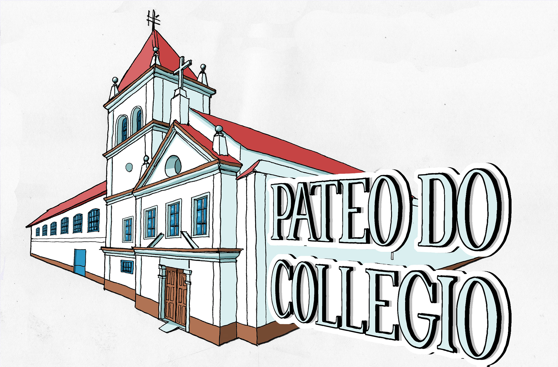 Etapa 04 - Ilustração do Pateo do Collegio.