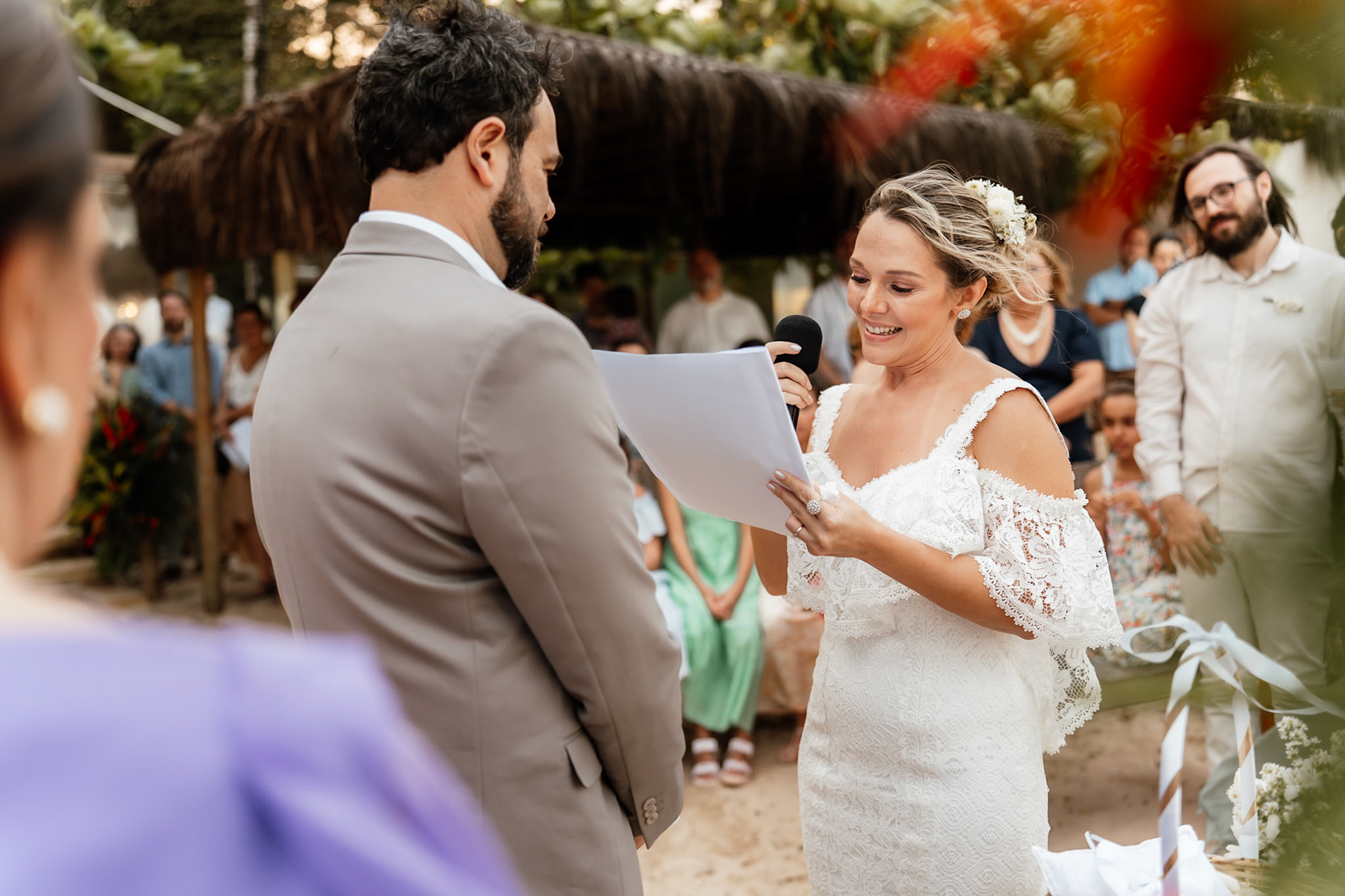 Cerimônia de Casamento na praia em Arraial D' Ajuda Bahia