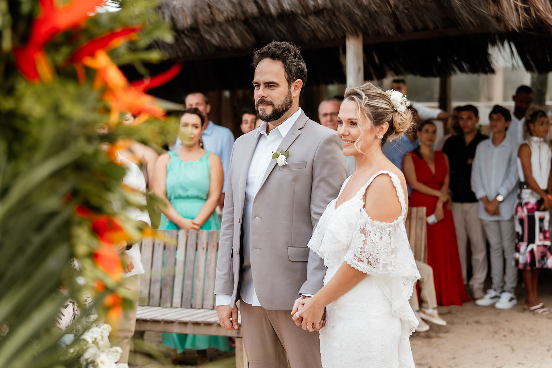 Cerimônia de Casamento na praia em Arraial D'Ajuda Bahia