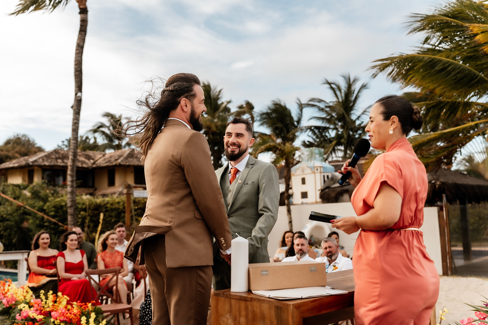 Cerimônia de Casamento homoafetivo em Arraial D' Ajuda Bahia