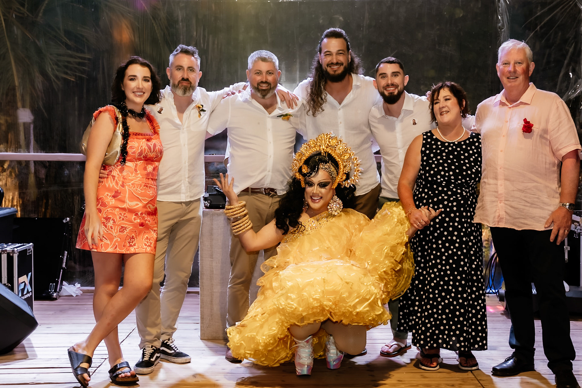 Aysha Pink Festa de Casamento homoafetivo em Trancoso Bahia