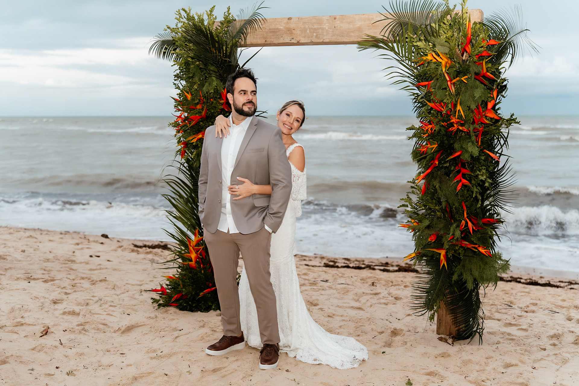 Cerimônia de Casamento na praia em Arraial D'Ajuda Bahia