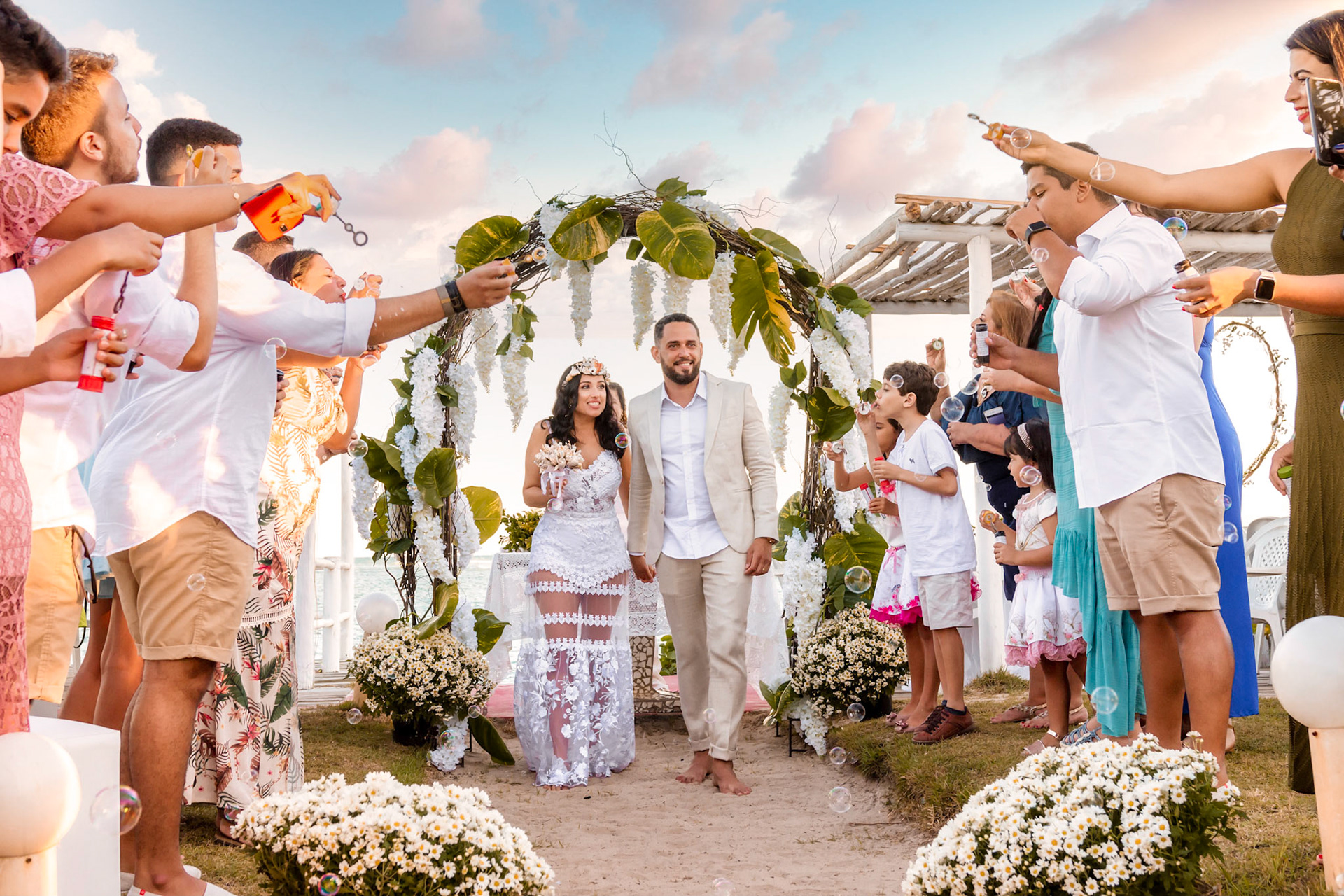 Festa de Casamento na Praia em Porto Seguro