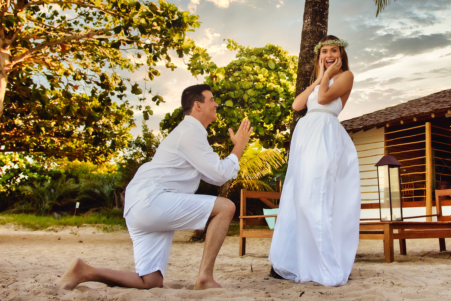 Pedido de Casamento na praia em Porto Seguro Bahia
