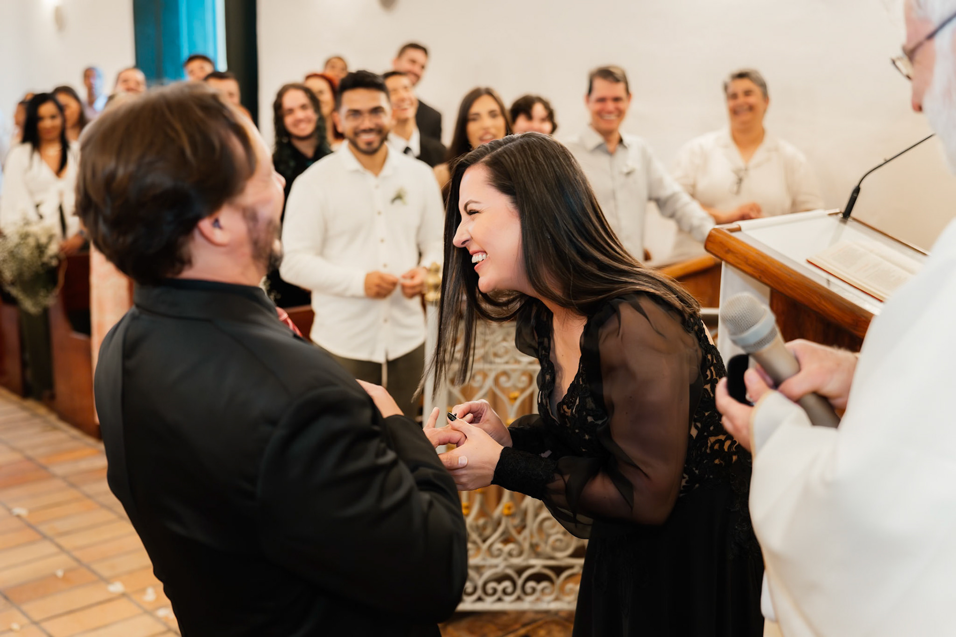 Noiva de Preto na Igreja Nossa Senhora D'Ajuda Bahia
