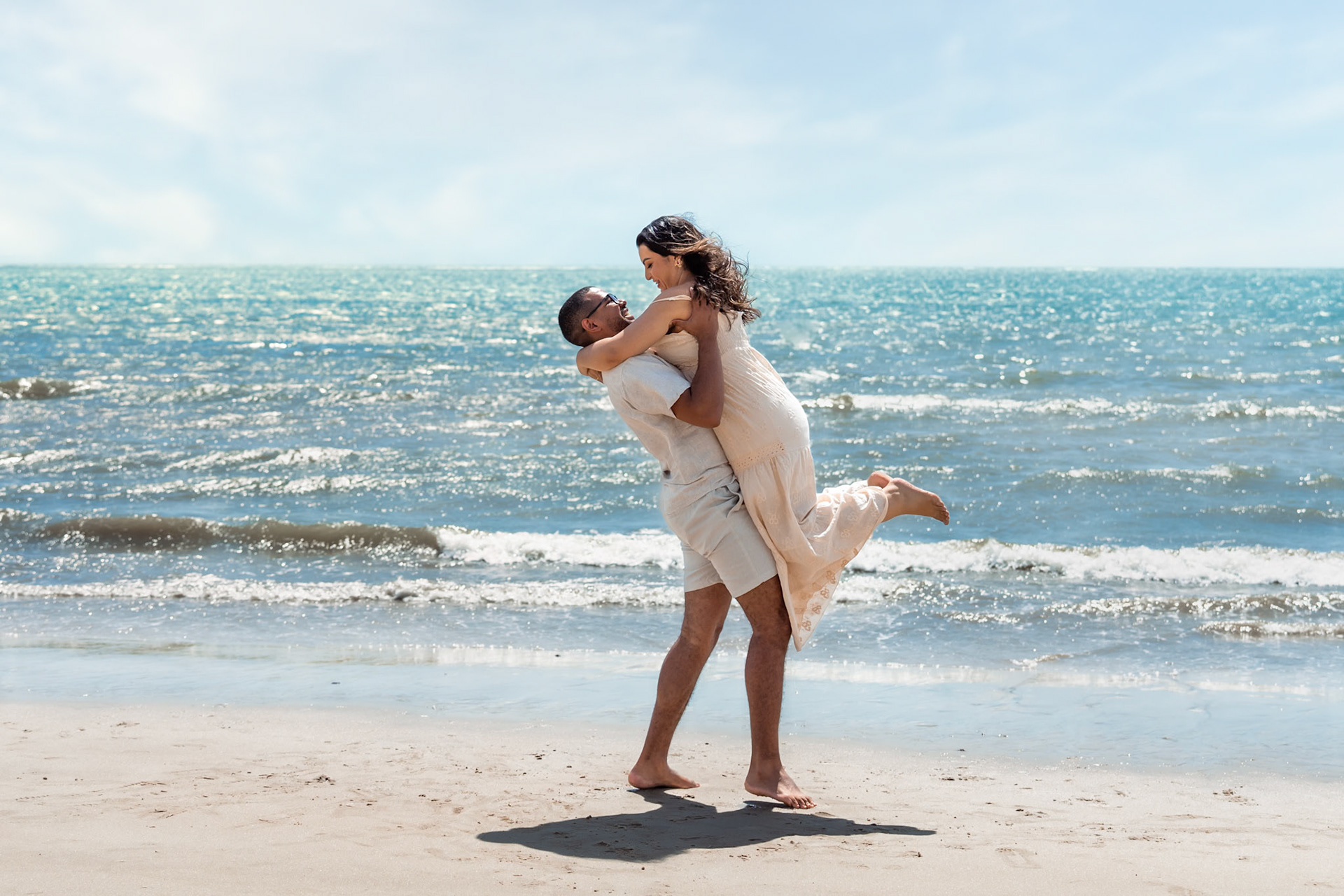 Ensaio fotográfico na praia em Porto Seguro