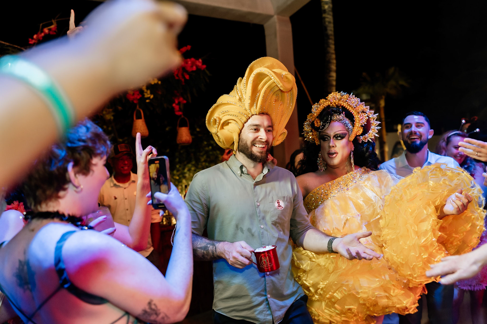 Aysha Pink Festa de Casamento gay em Arraial D' Ajuda Bahia