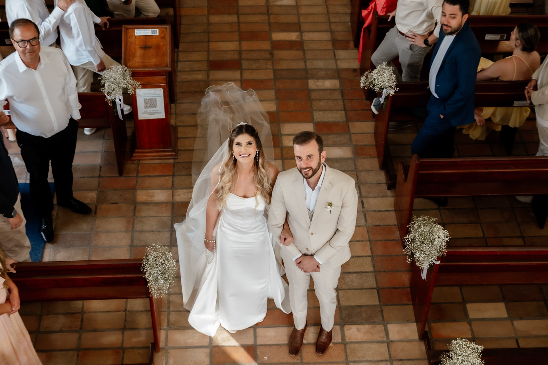 Cerimônia de Casamento na Igreja Nossa Senhora d'Ajuda
