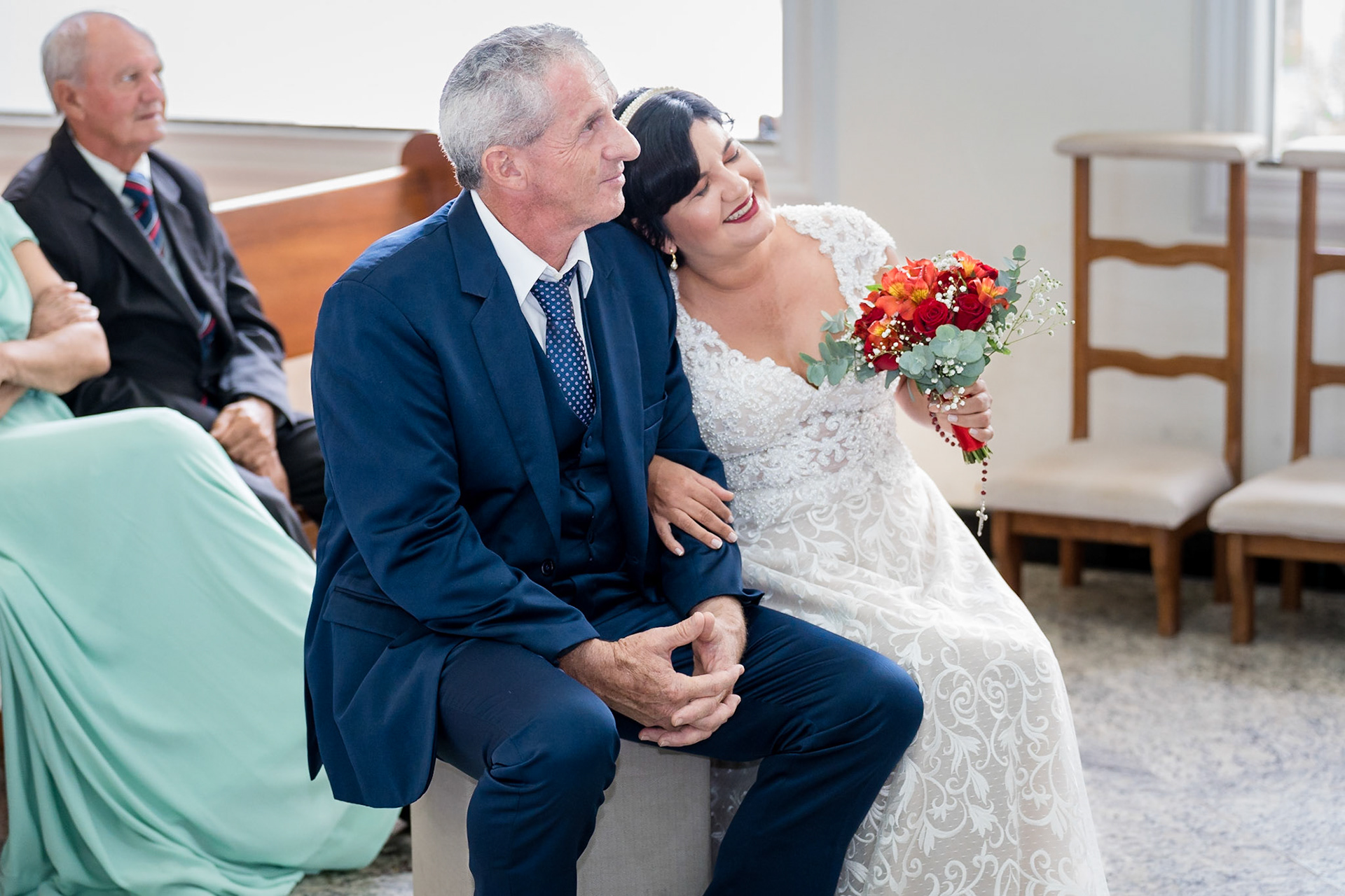 cerimônia de casamento na igreja católica em Porto Seguro