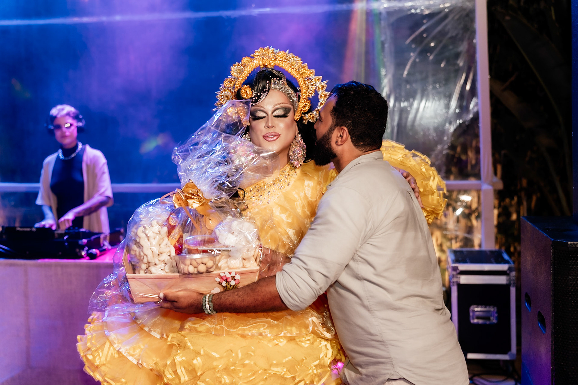 Aysha Pink Festa de Casamento homoafetivo em Arraial D' Ajuda Bahia