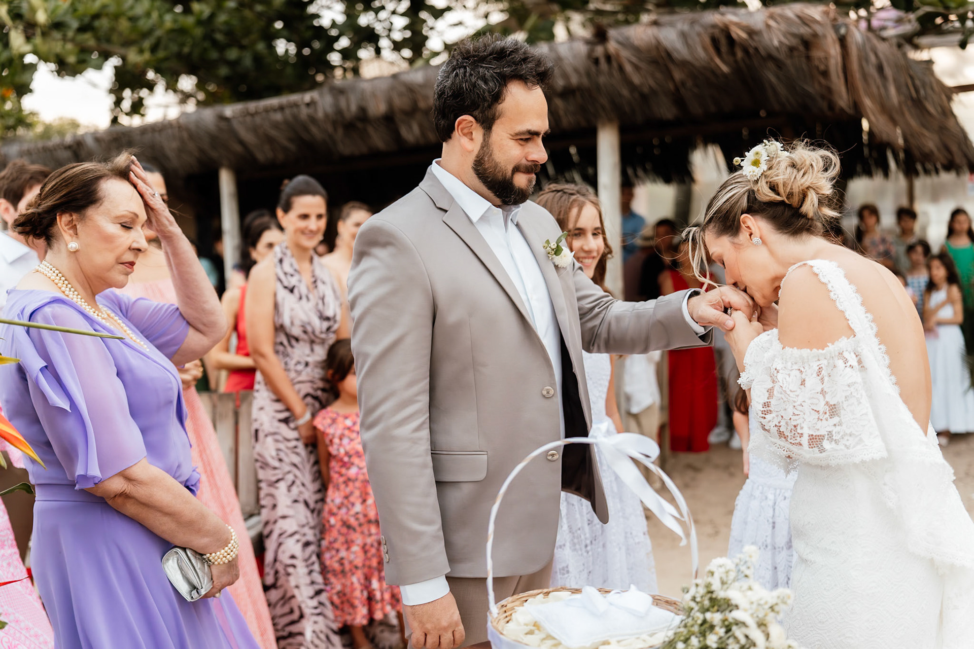 Cerimônia de Casamento na praia em Arraial D'Ajuda Bahia