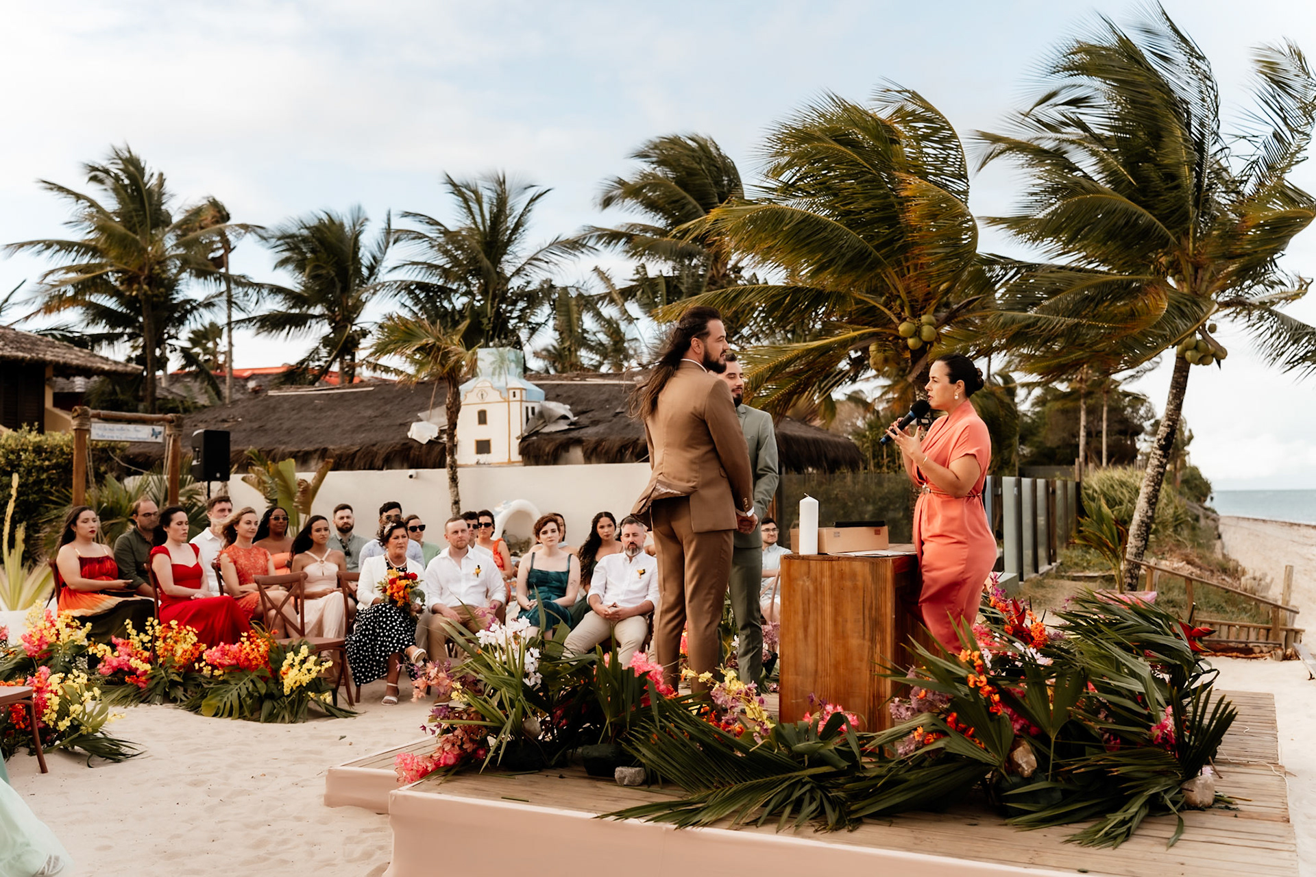 Cerimônia de Casamento na praia em Arraial D'Ajuda Bahia