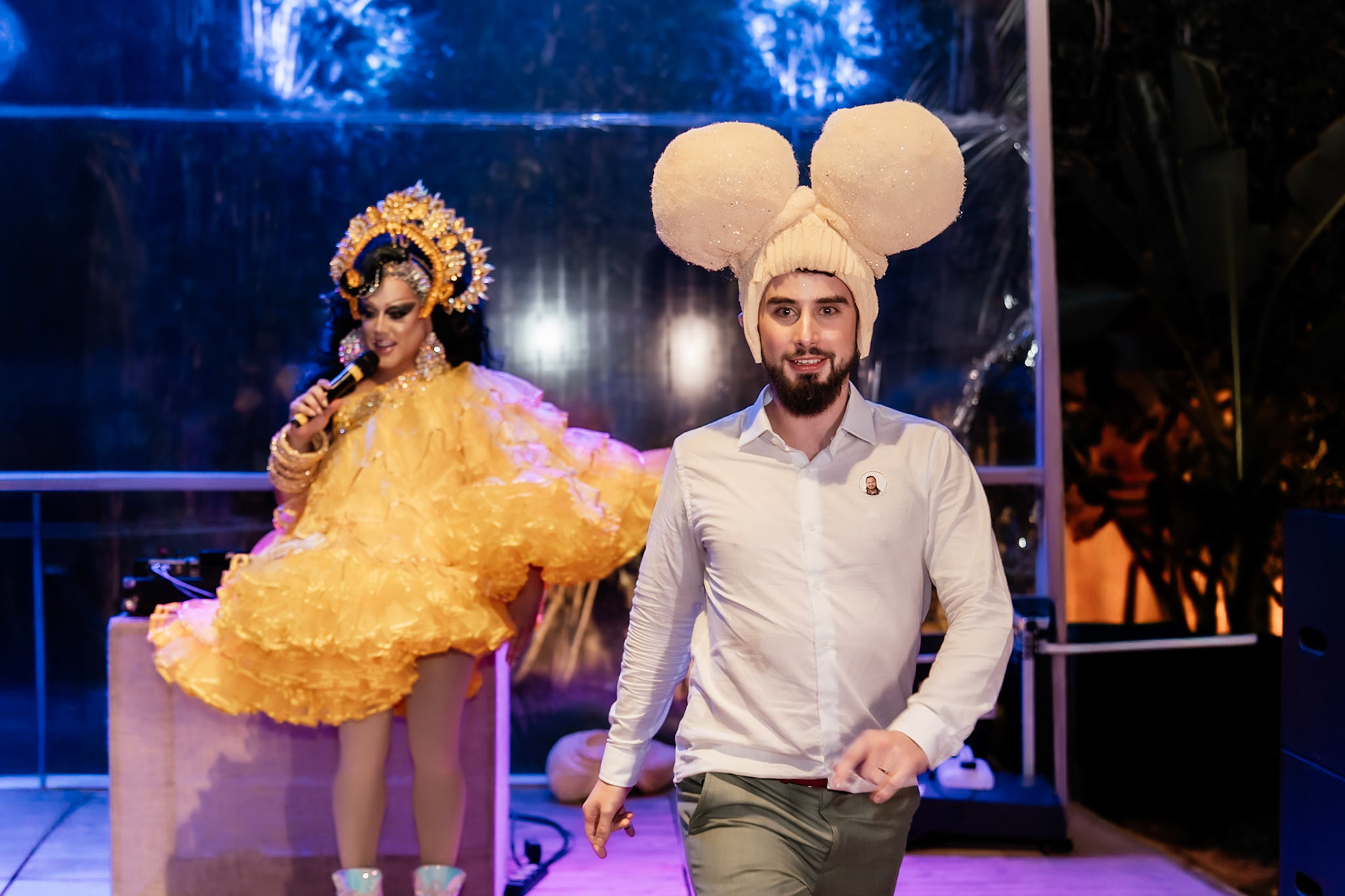 Aysha Pink Festa de Casamento gay em Arraial D' Ajuda Bahia