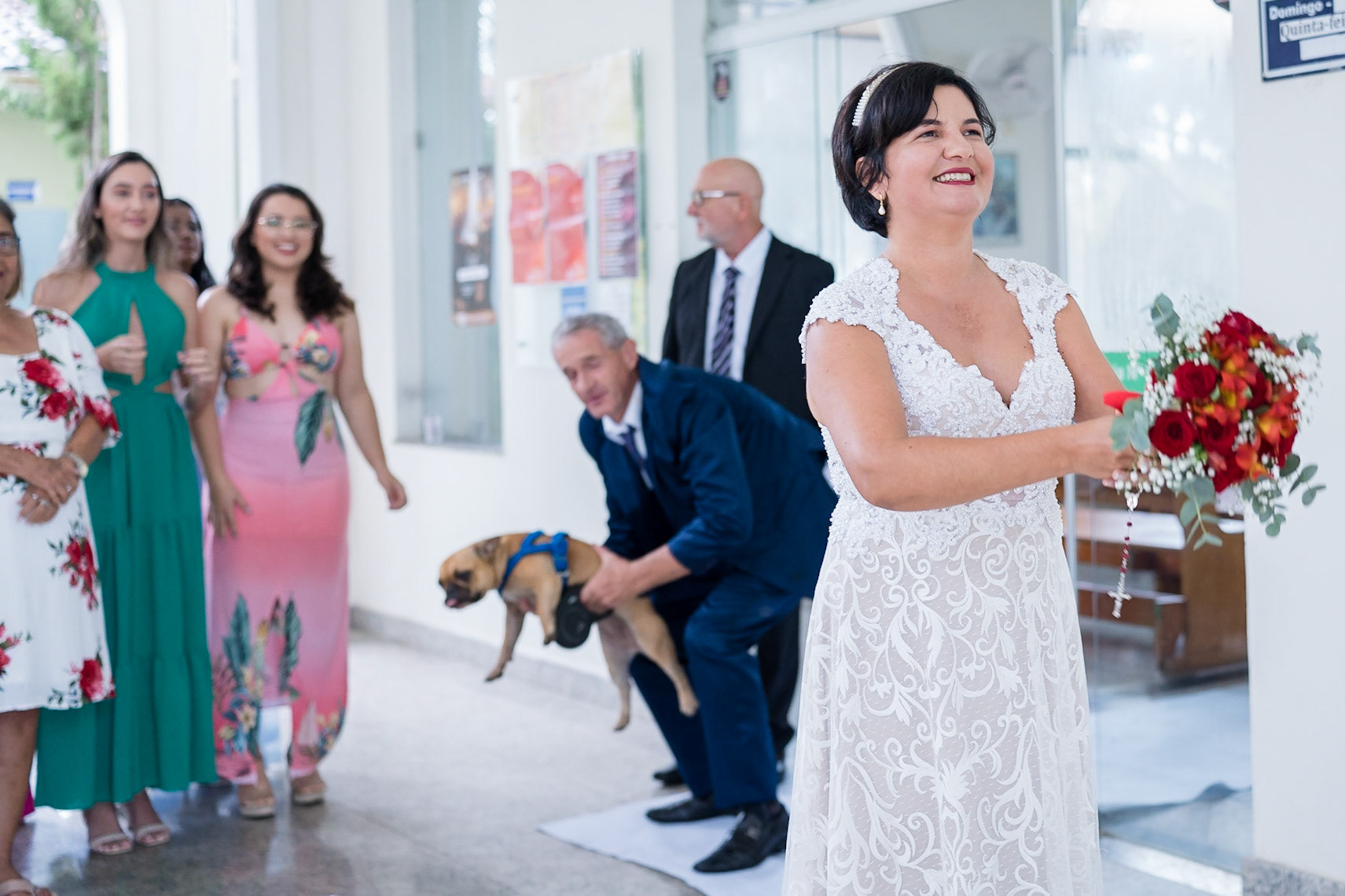 fotografia de casamento na igreja católica