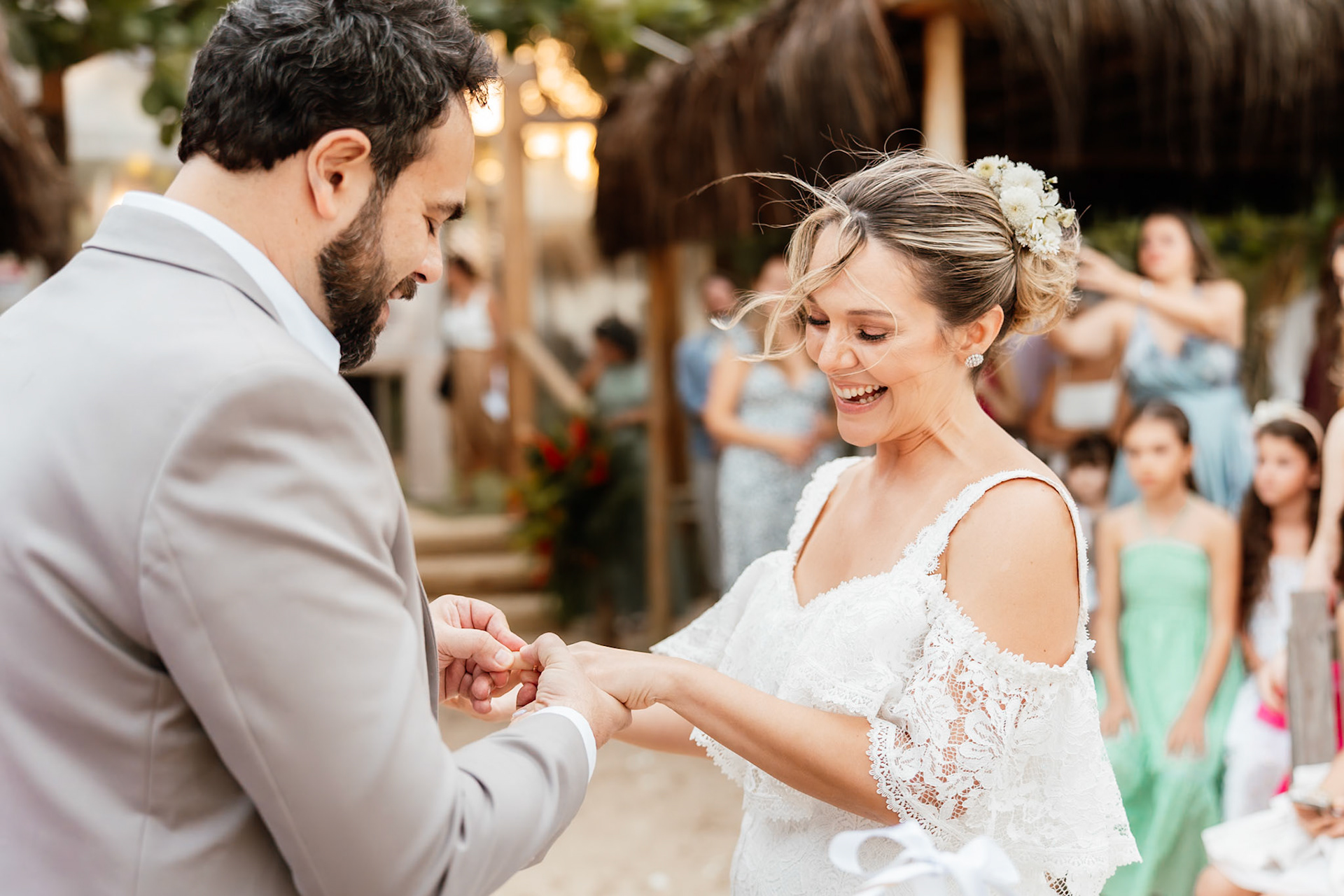 Cerimônia de Casamento na praia em Arraial D' Ajuda Bahia