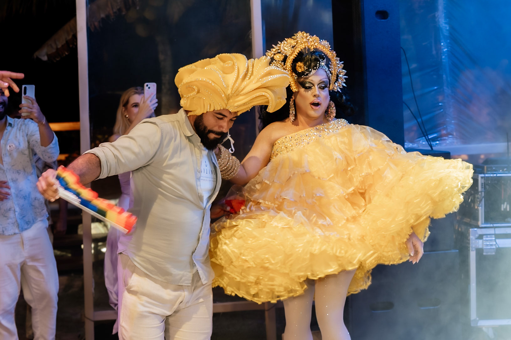 Aysha Pink Festa de Casamento homoafetivo em Arraial D'Ajuda Bahia