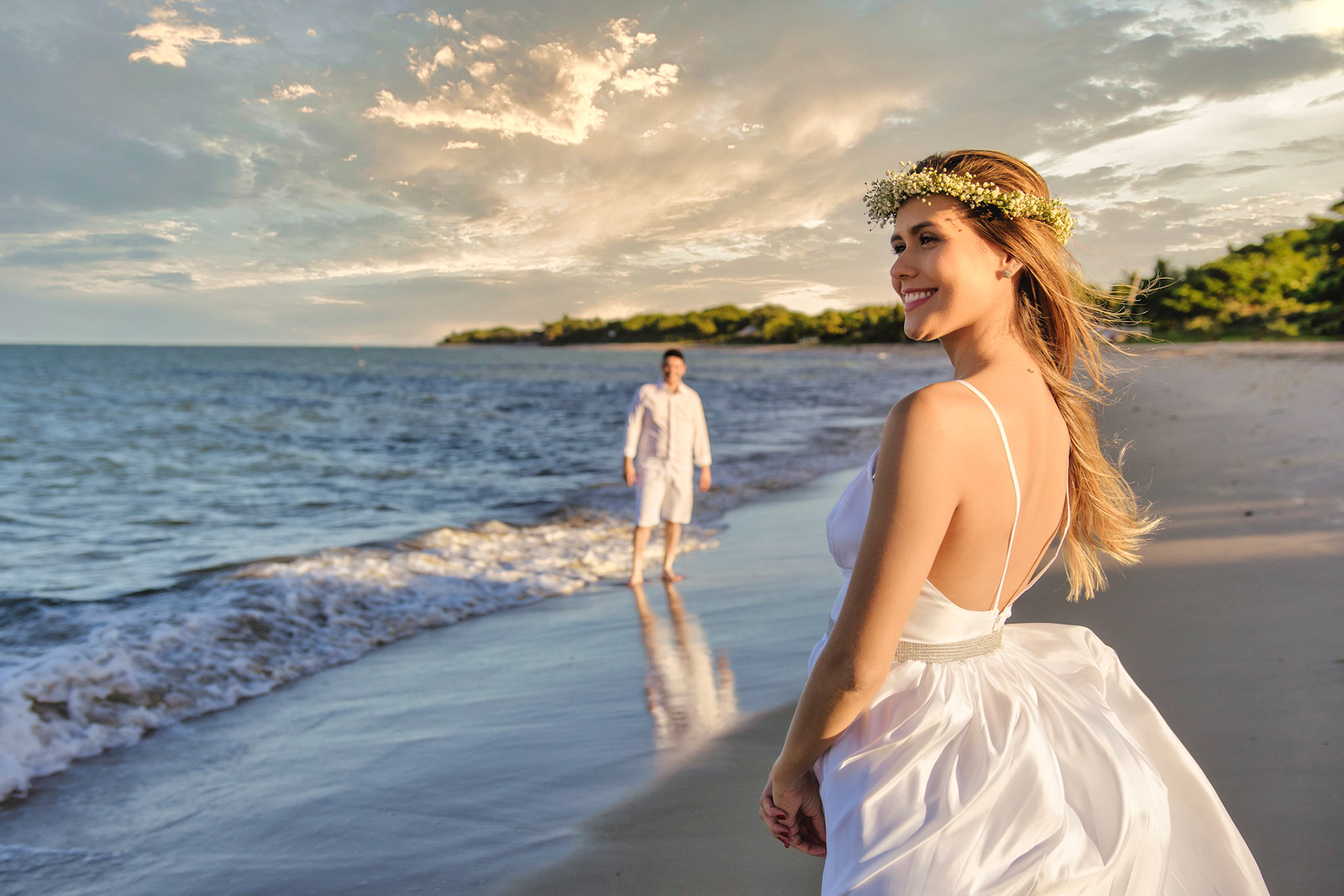 Ensaio fotográfico de Casal na praia em Porto Seguro