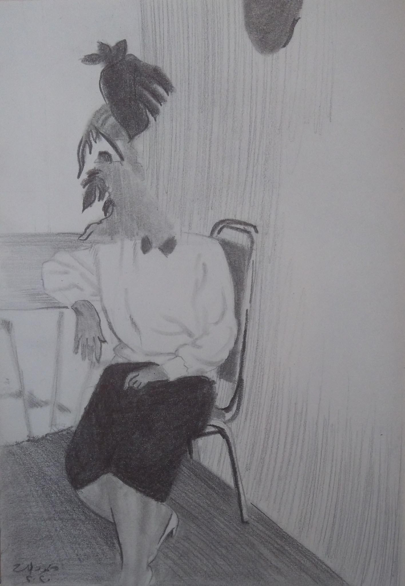 Pencil on paper