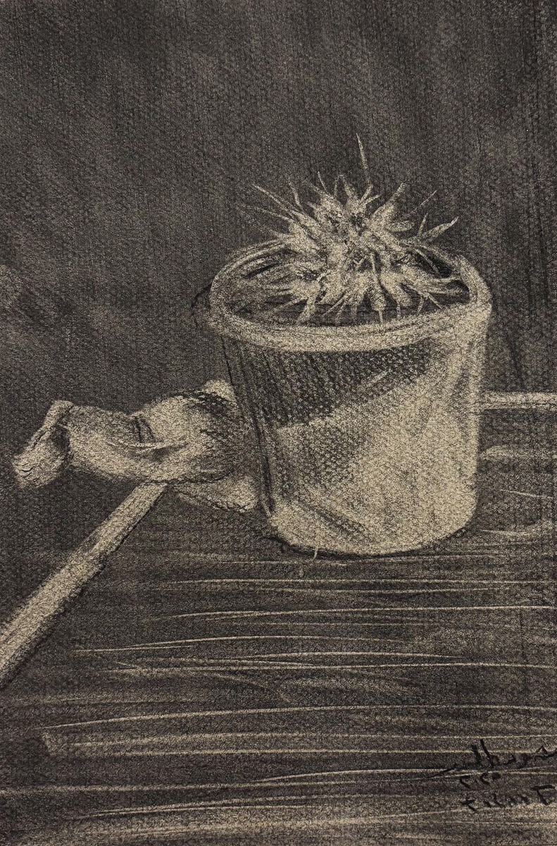 Charcoal on paper