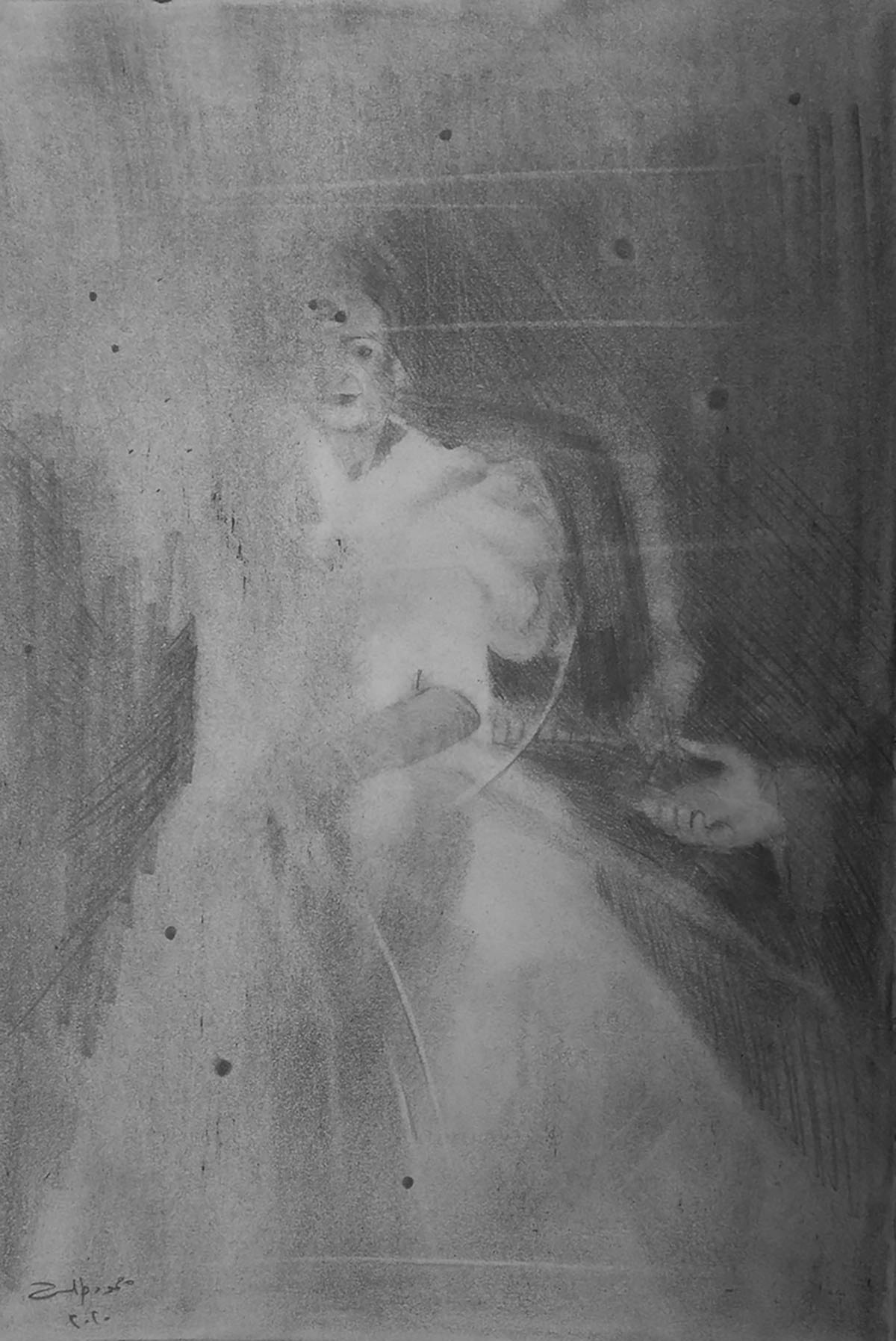 Pencil on paper