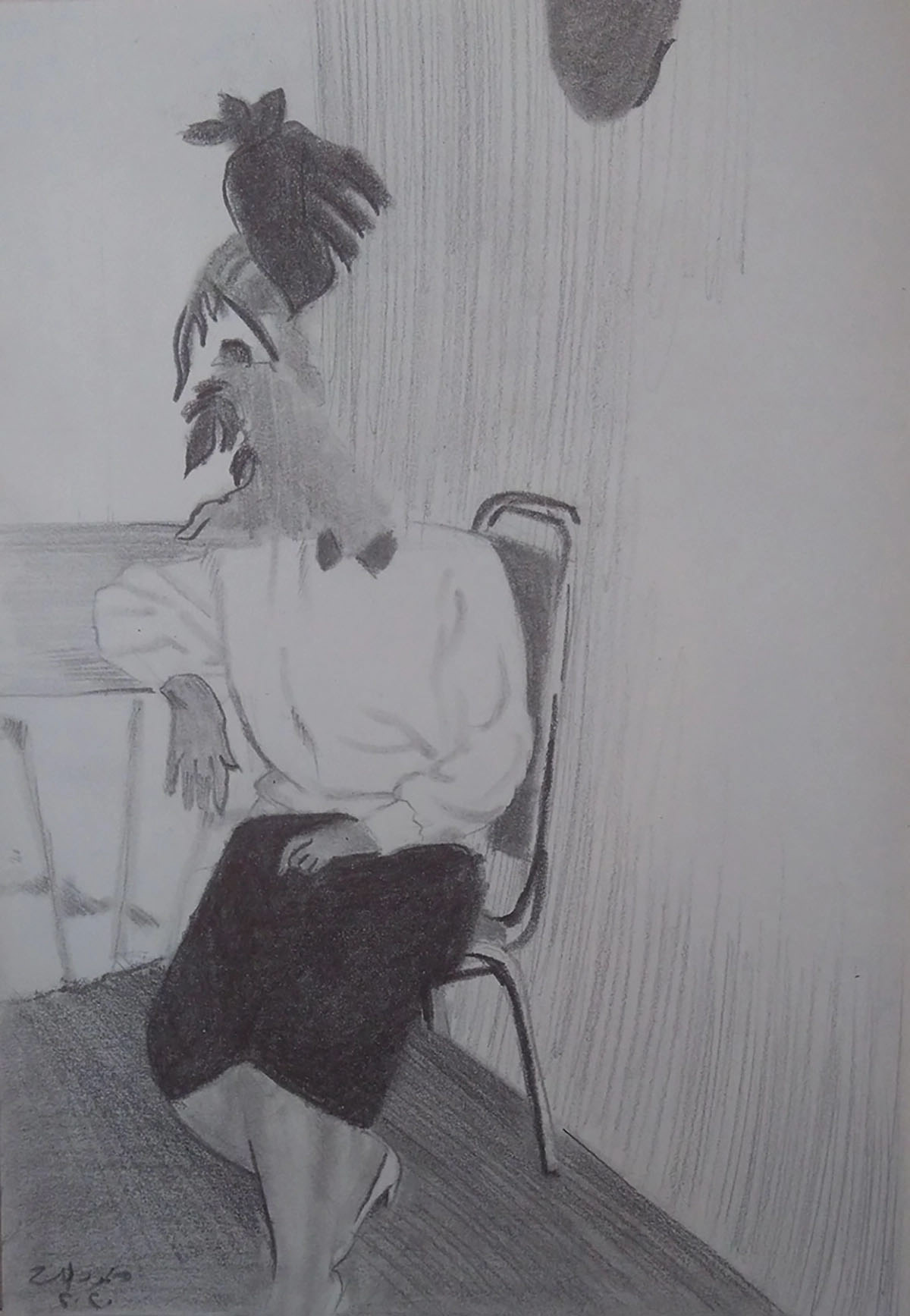 Pencil on paper