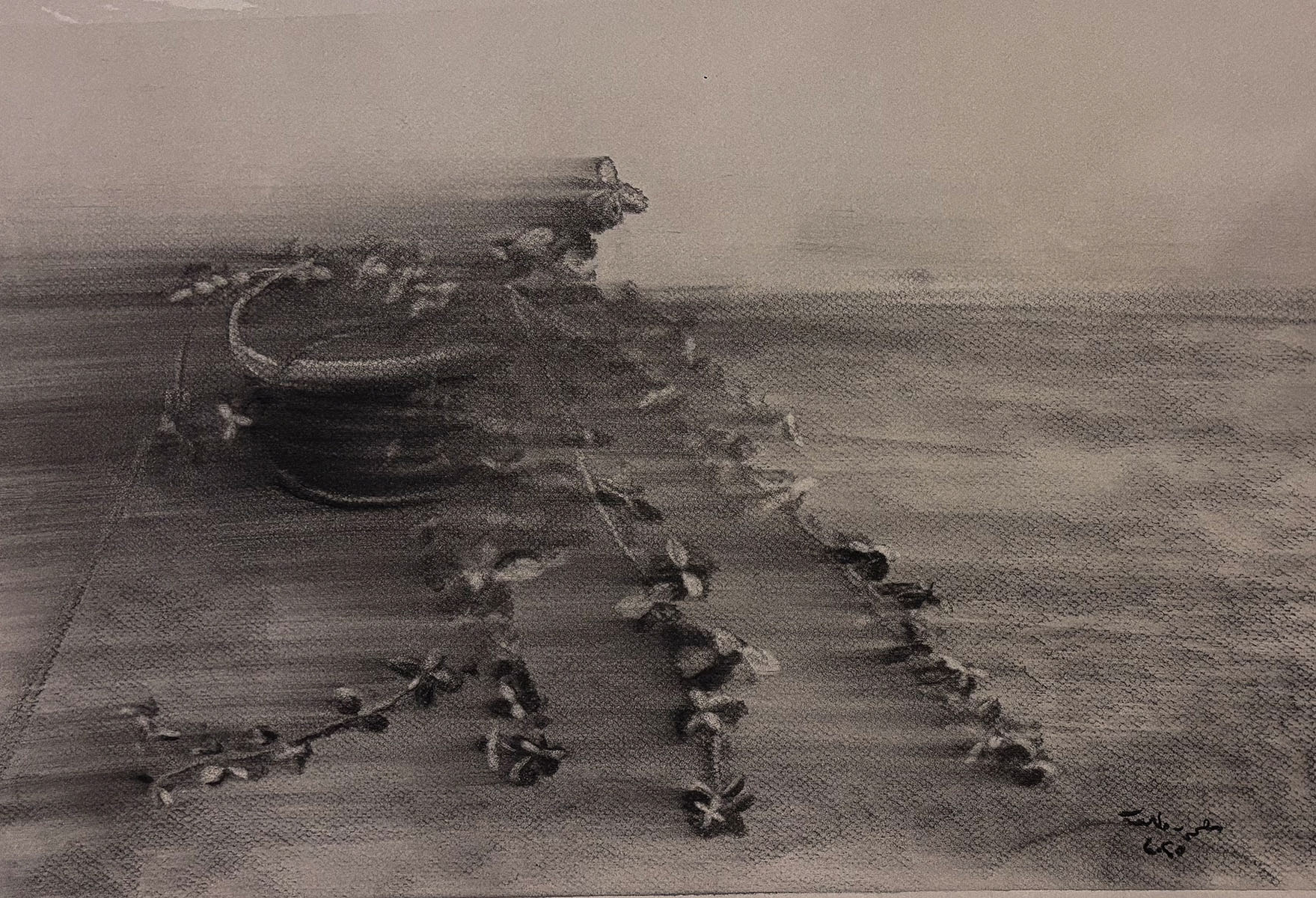 Charcoal on paper
