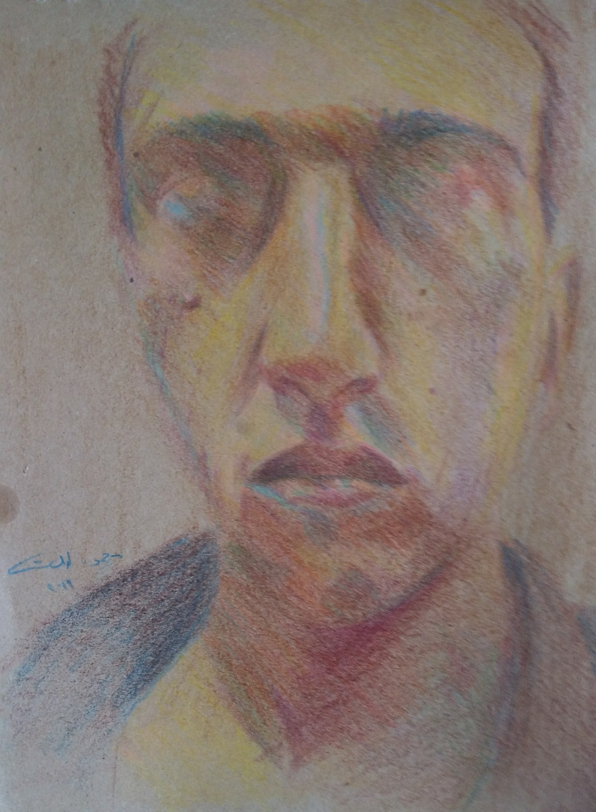Colored pencil on paper