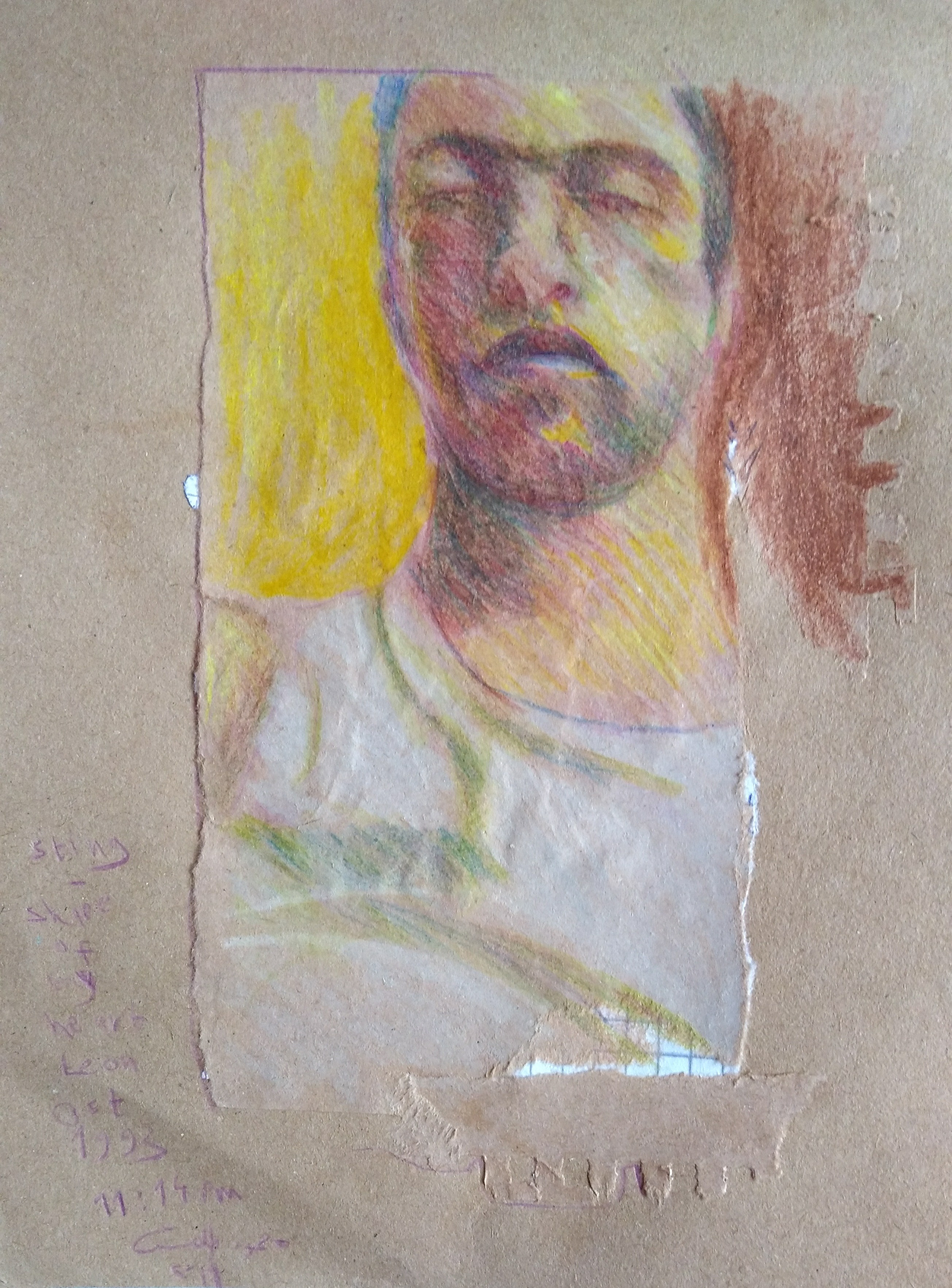 Colored pencil on paper