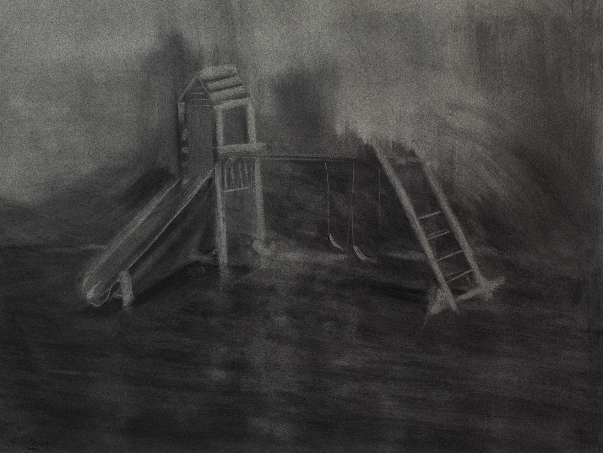 Charcoal on paper